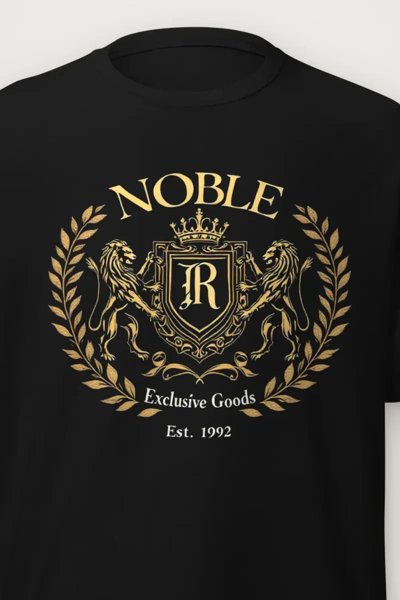 "Noble Crest" Heavyweight Unisex Crewneck T-shirt