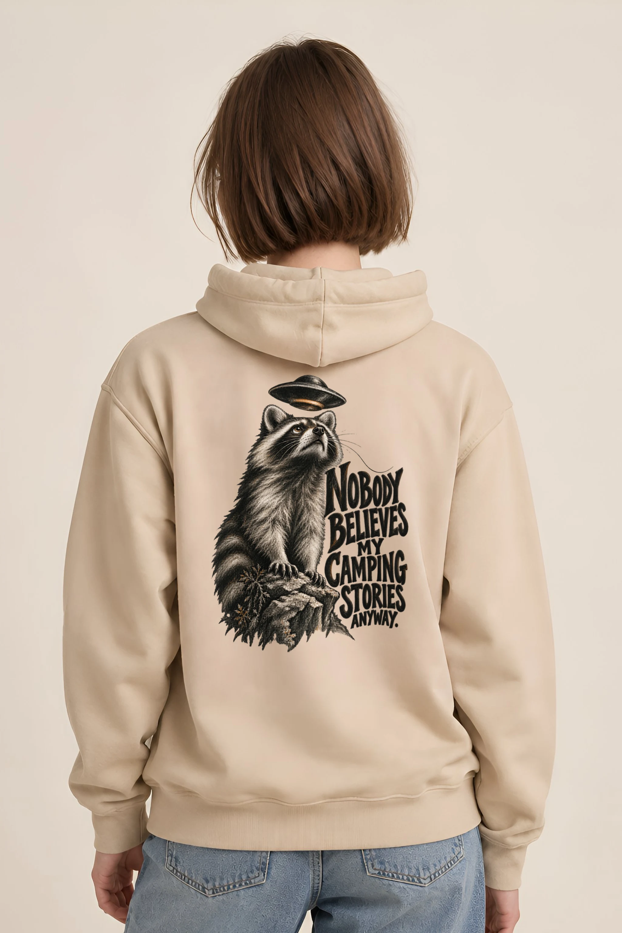 "Nobody Believes My Camping Stories" Unisex Pullover Hoodie