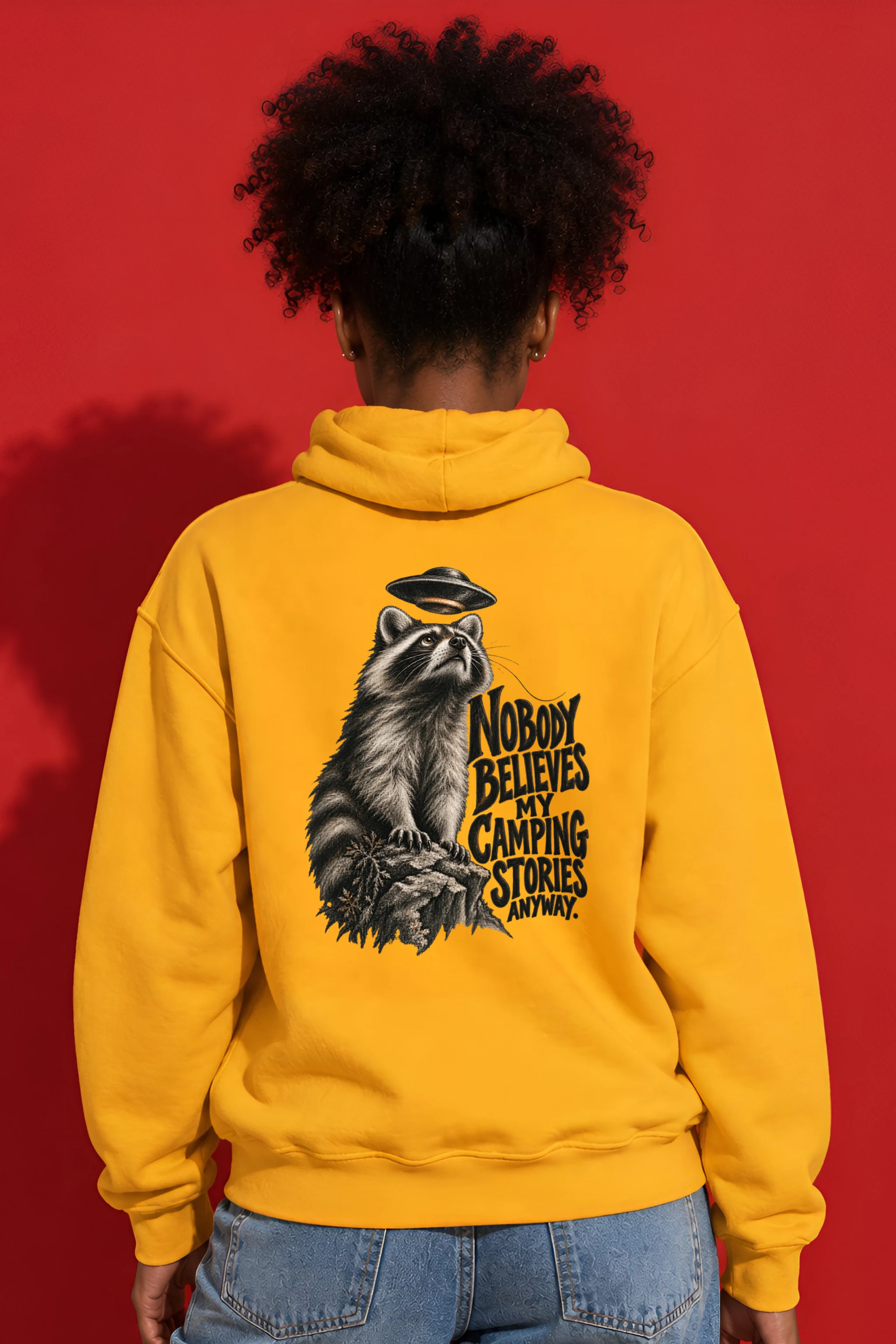 "Nobody Believes My Camping Stories" Unisex Pullover Hoodie