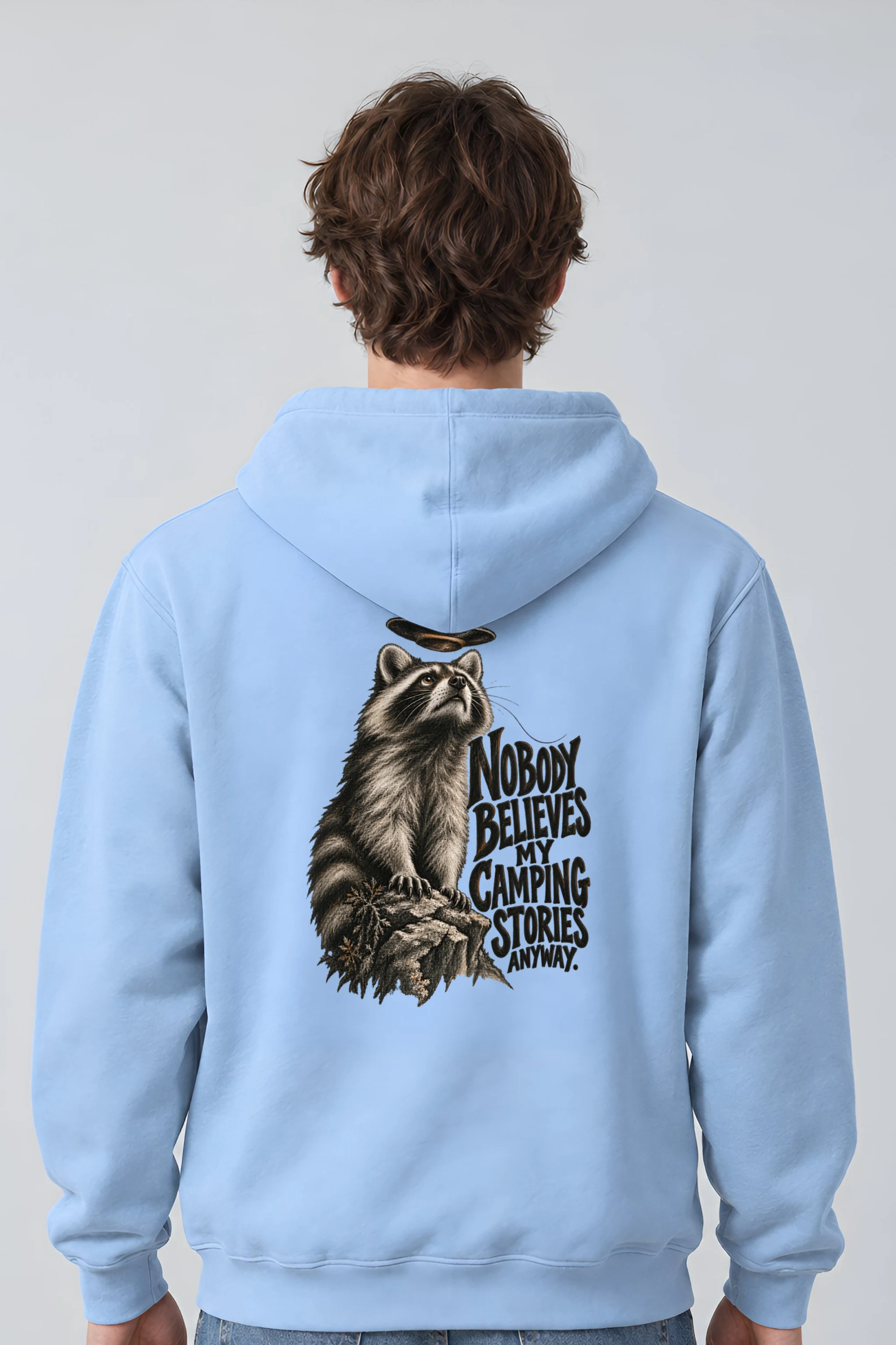 "Nobody Believes My Camping Stories" Unisex Pullover Hoodie