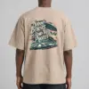 "Nobody Believes My Road Trip Photos" Men's Oversized Heavyweight Crewneck T-Shirt