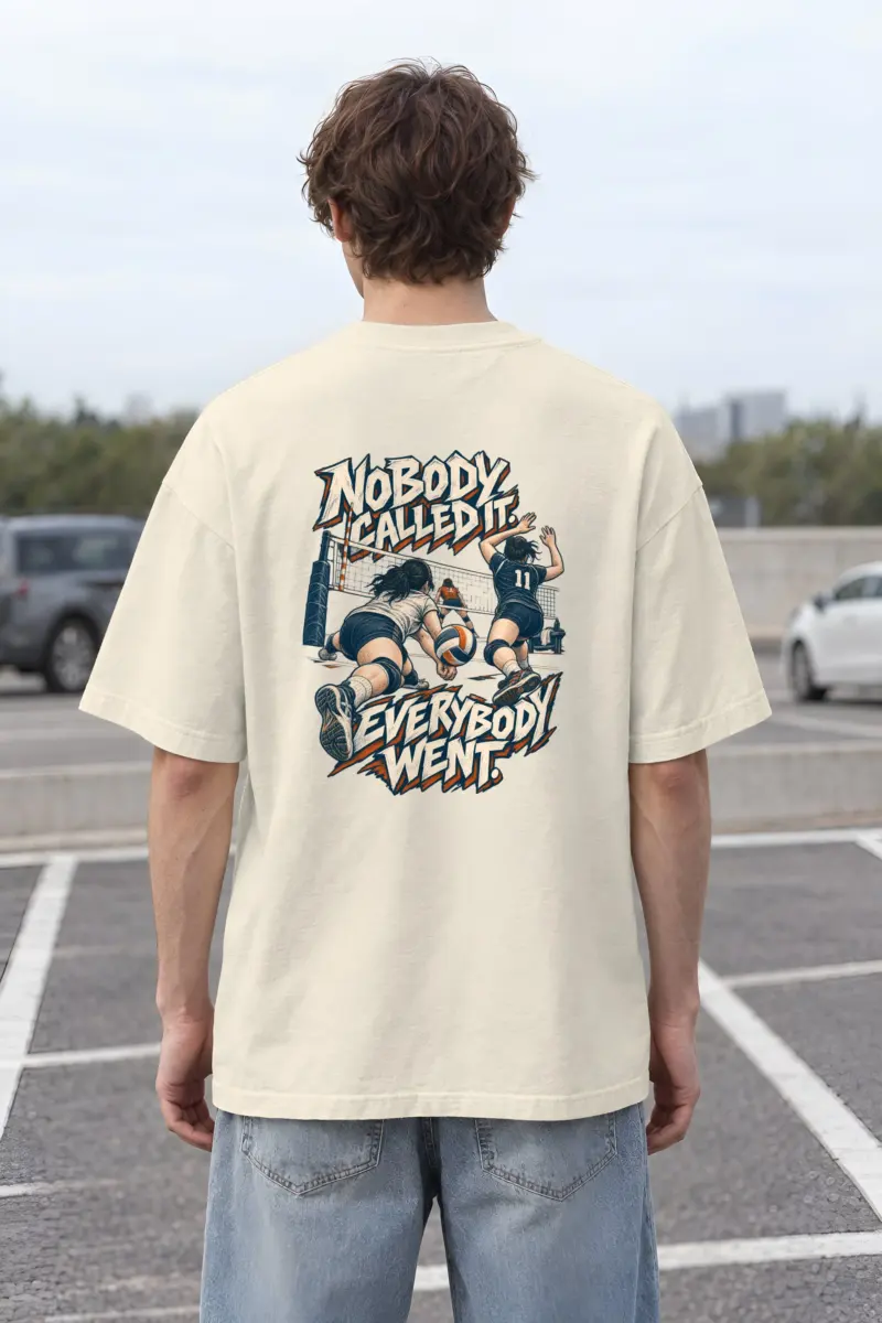 "Nobody Called It Everybody Went" Unisex Oversized Heavyweight Crewneck T-Shirt