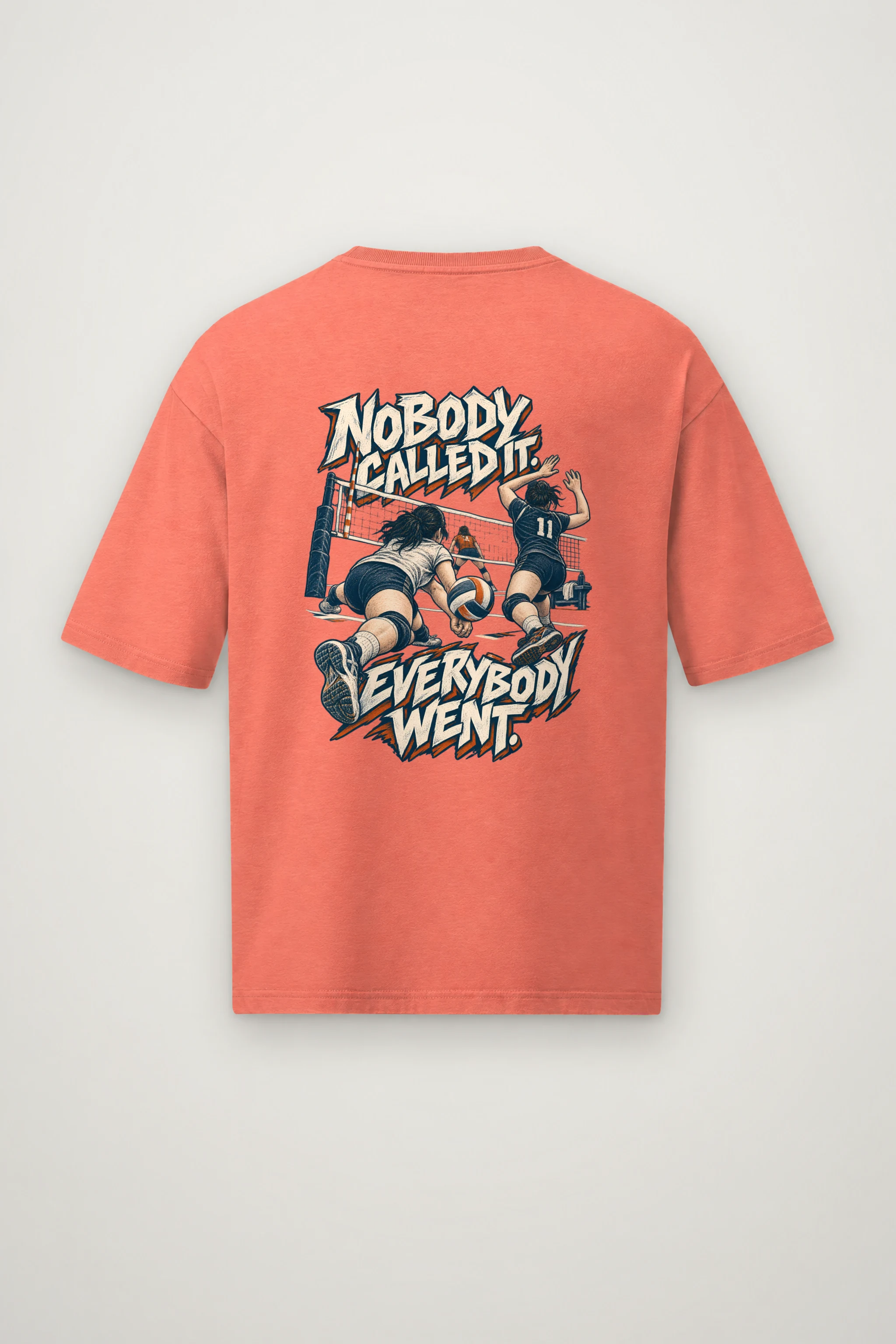 "Nobody Called It Everybody Went" Men's Oversized Heavyweight Crewneck T-Shirt