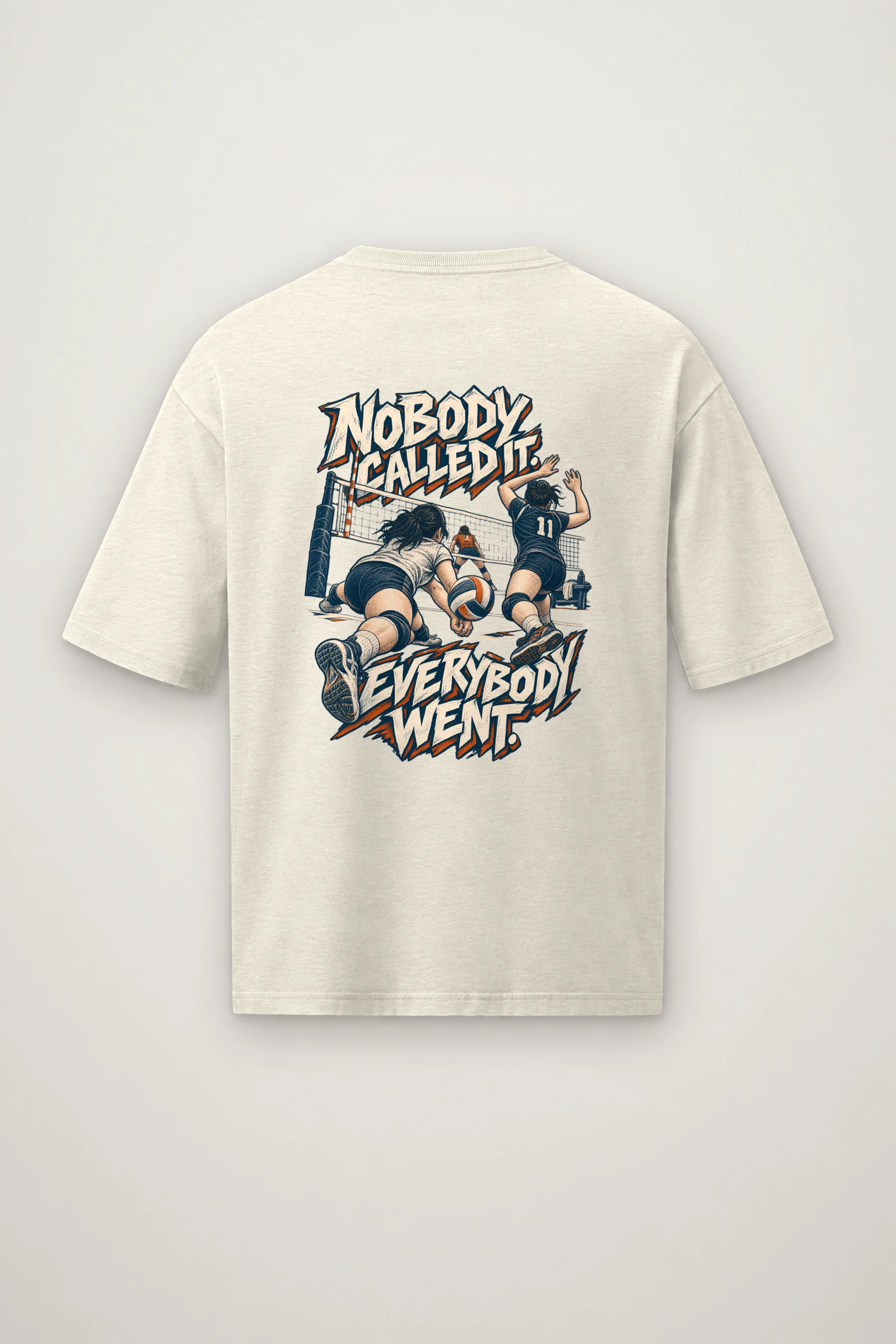 "Nobody Called It Everybody Went" Men's Oversized Heavyweight Crewneck T-Shirt
