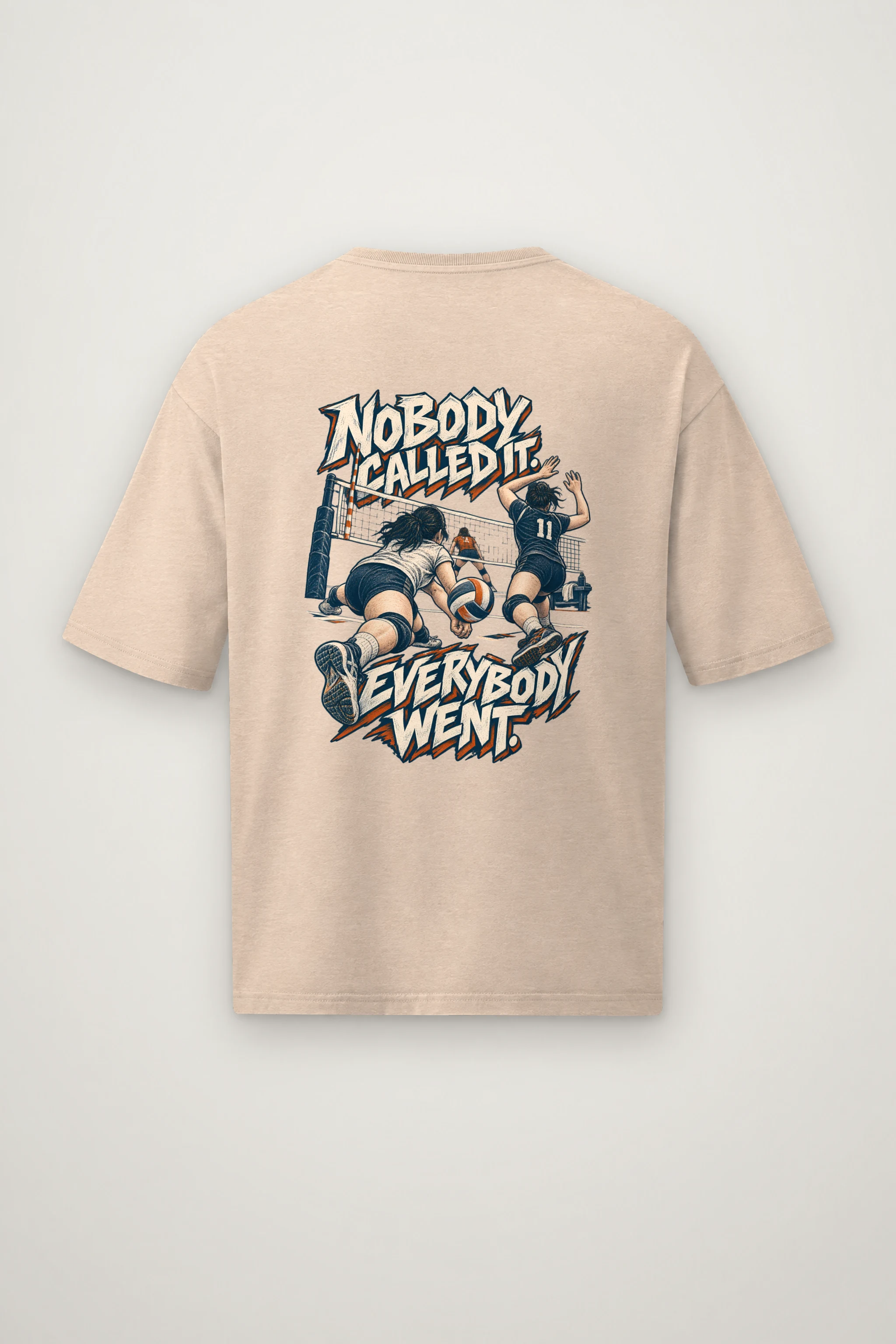 "Nobody Called It Everybody Went" Men's Oversized Heavyweight Crewneck T-Shirt