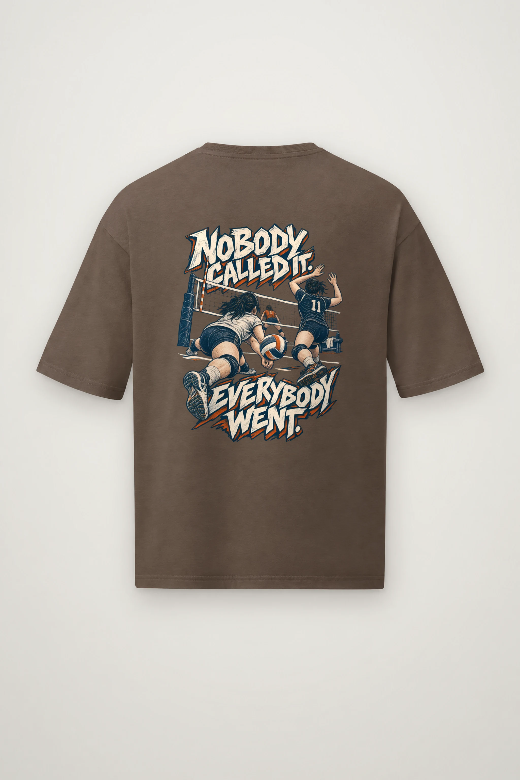 "Nobody Called It Everybody Went" Men's Oversized Heavyweight Crewneck T-Shirt