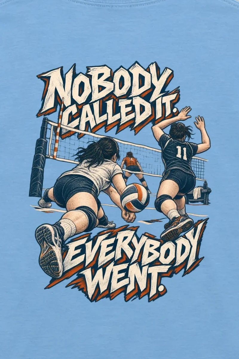 "Nobody Called It Everybody Went" Unisex Longsleeve T-shirt - the graphic up close