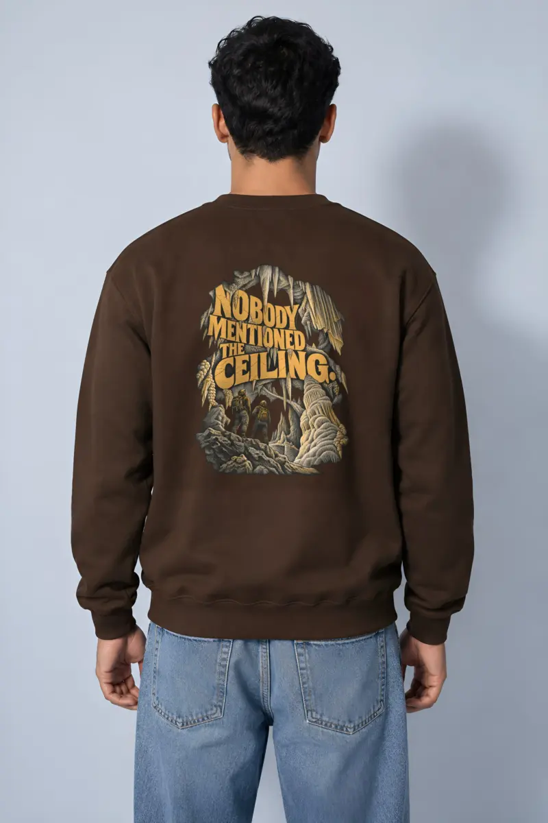 “Nobody Mentioned the Ceiling” Heavy Blend Unisex Crewneck Sweatshirt