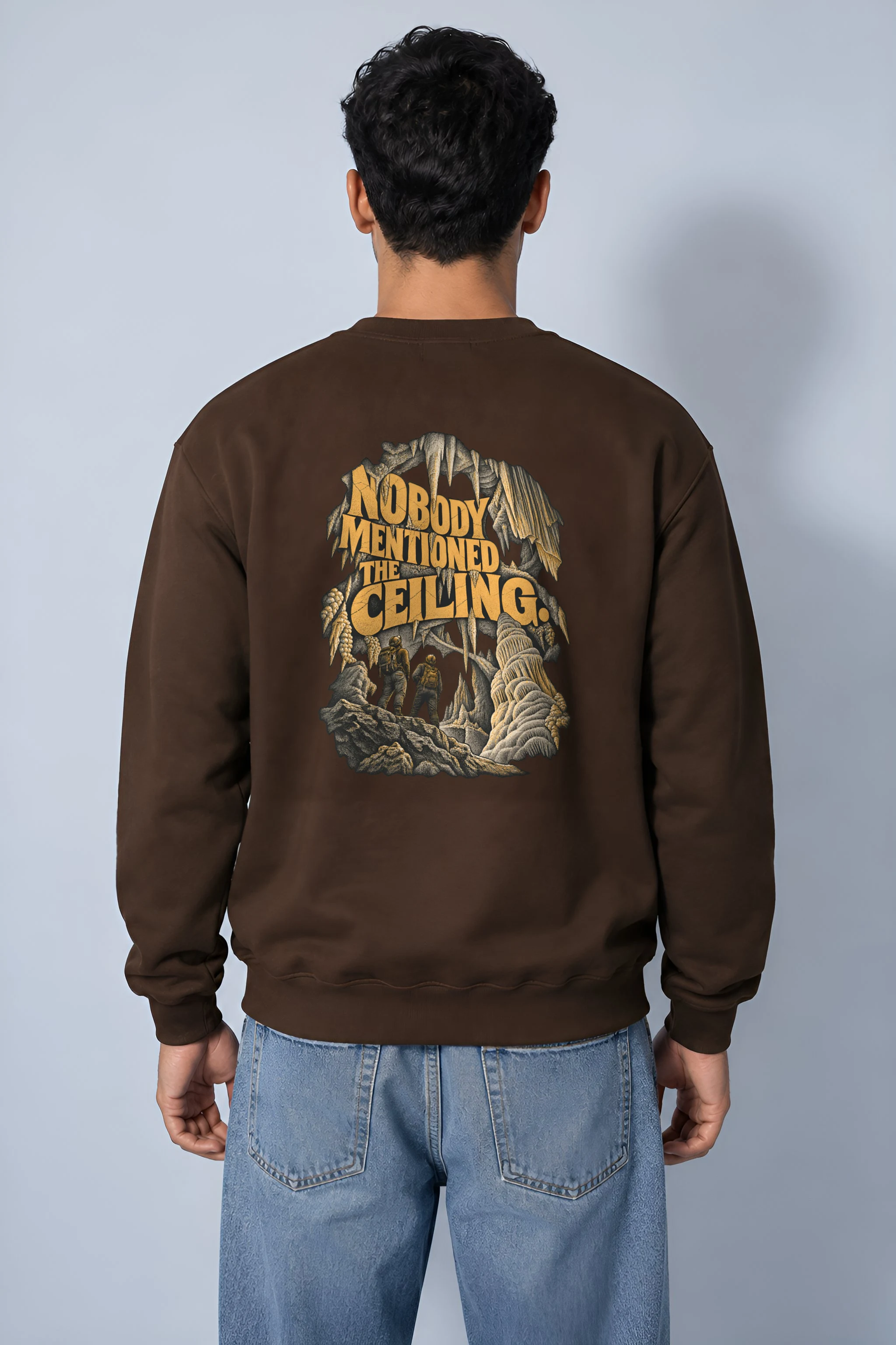 "Nobody Mentioned the Ceiling" Heavy Blend Unisex Crewneck Sweatshirt