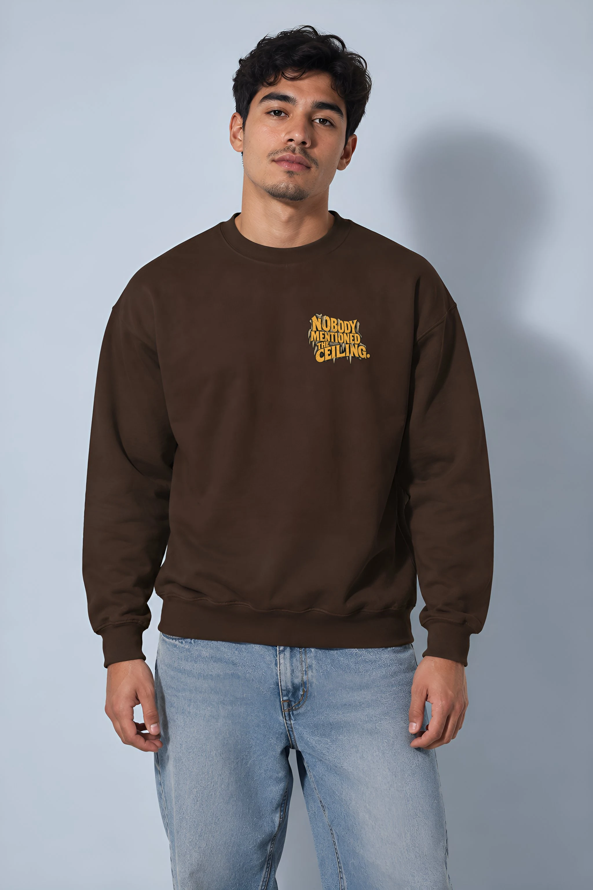 "Nobody Mentioned the Ceiling" Heavy Blend Unisex Crewneck Sweatshirt