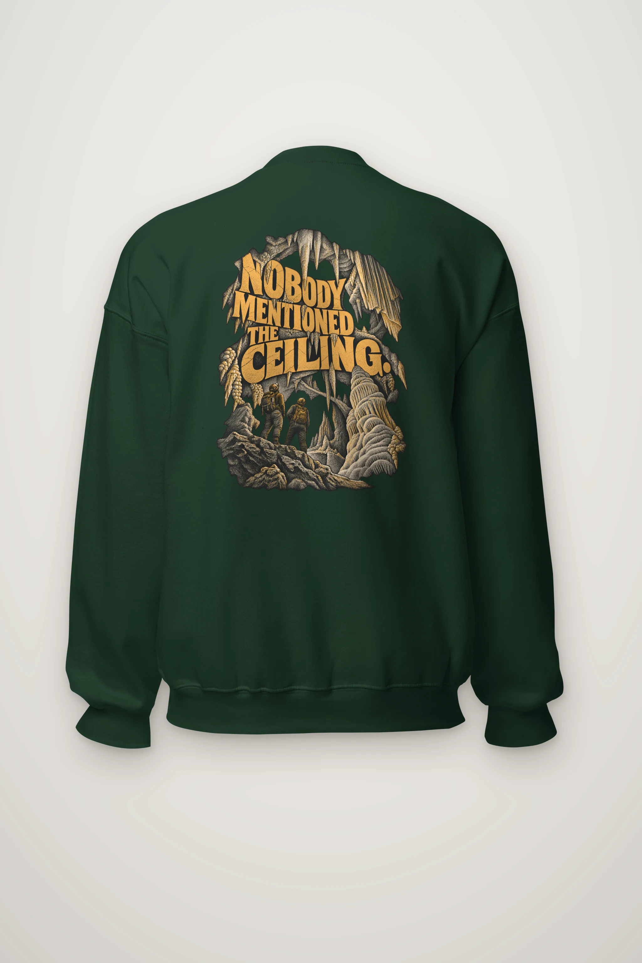"Nobody Mentioned the Ceiling" Heavy Blend Unisex Crewneck Sweatshirt