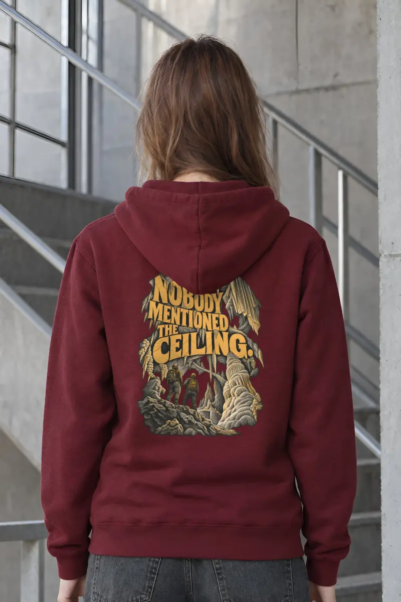 "Nobody Mentioned the Ceiling" Heavy Blend Unisex Pullover Hoodie
