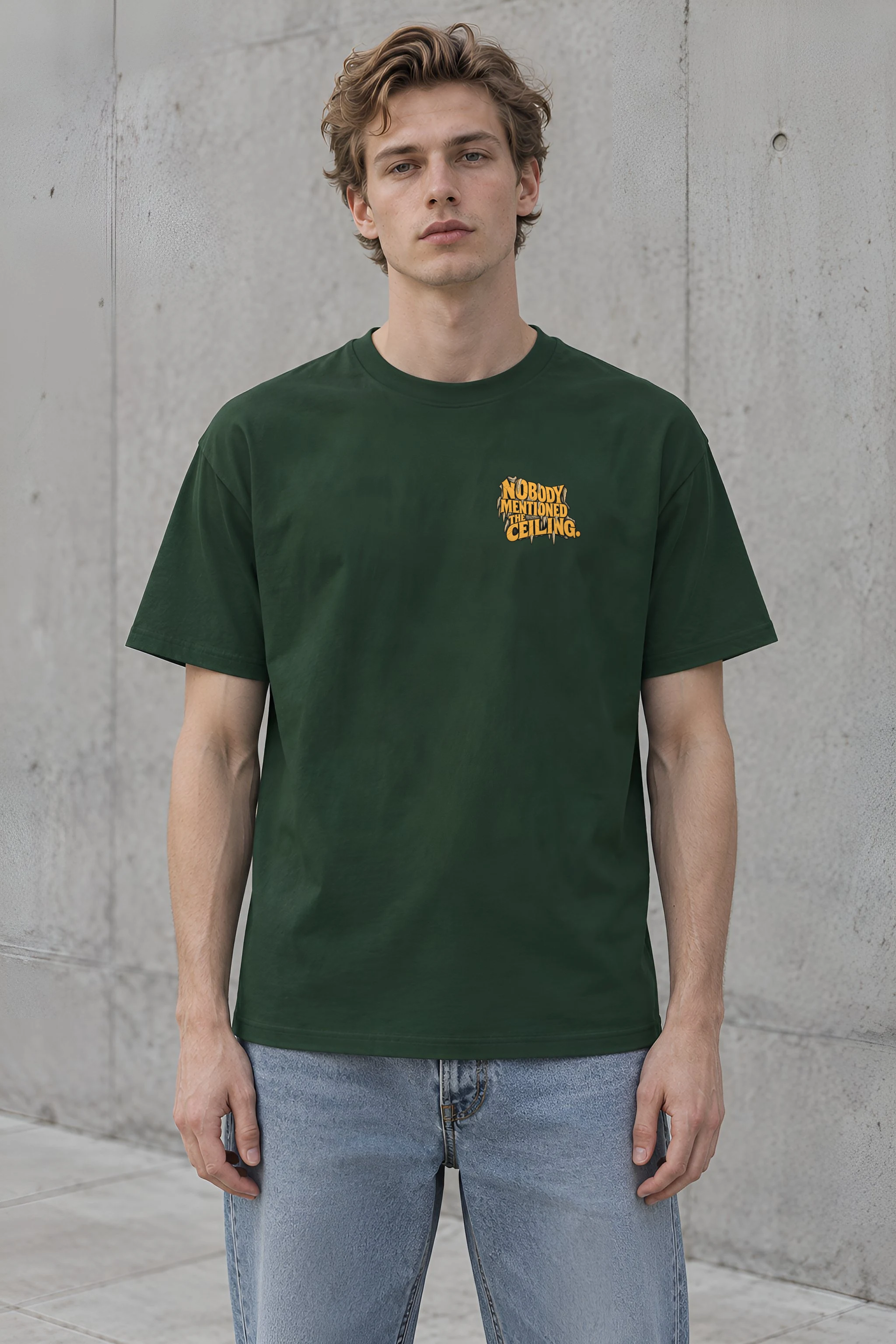 "Nobody Mentioned the Ceiling" Heavyweight Unisex Crewneck T-shirt