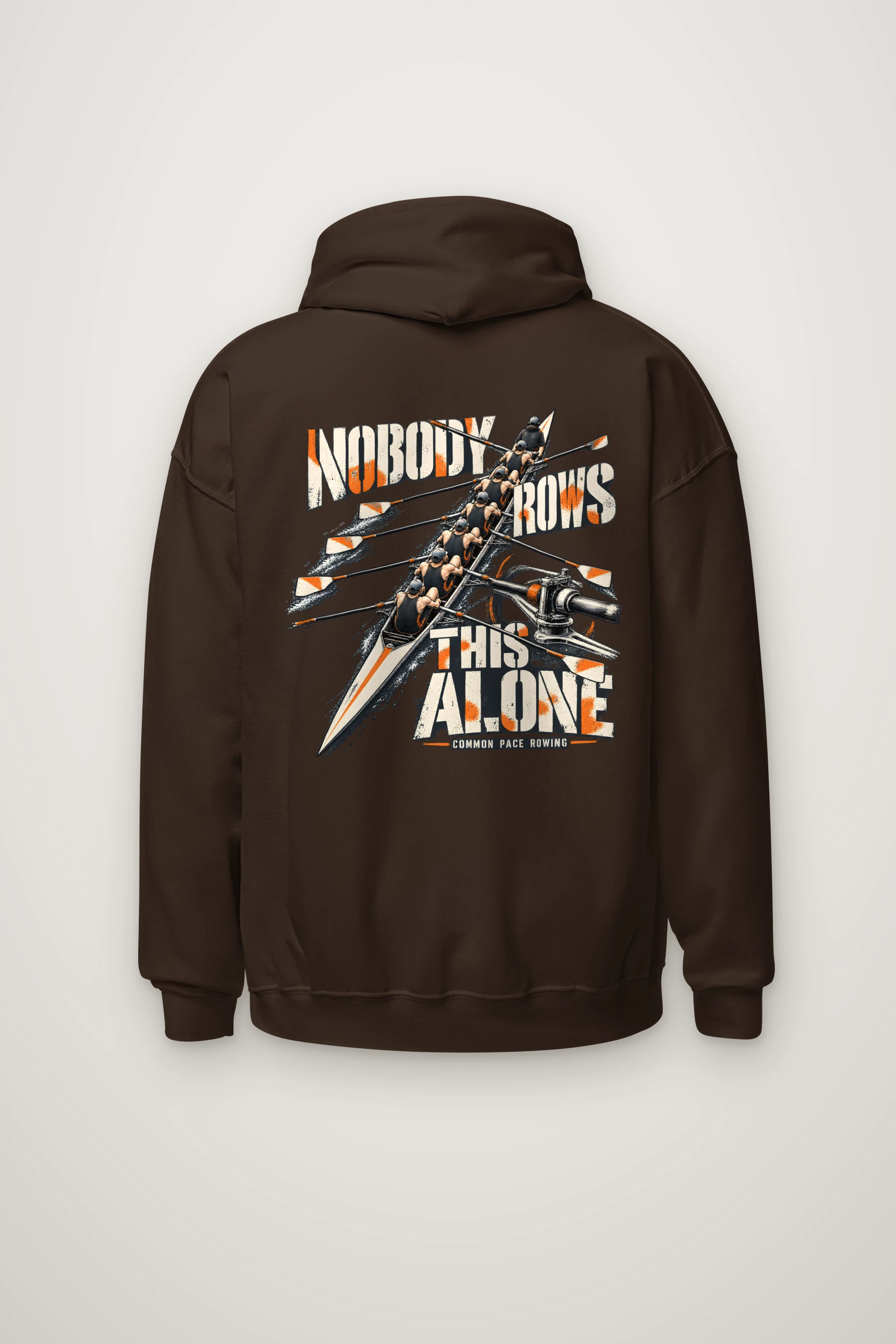 "Nobody Rows This Alone" Heavy Blend Unisex Pullover Hoodie