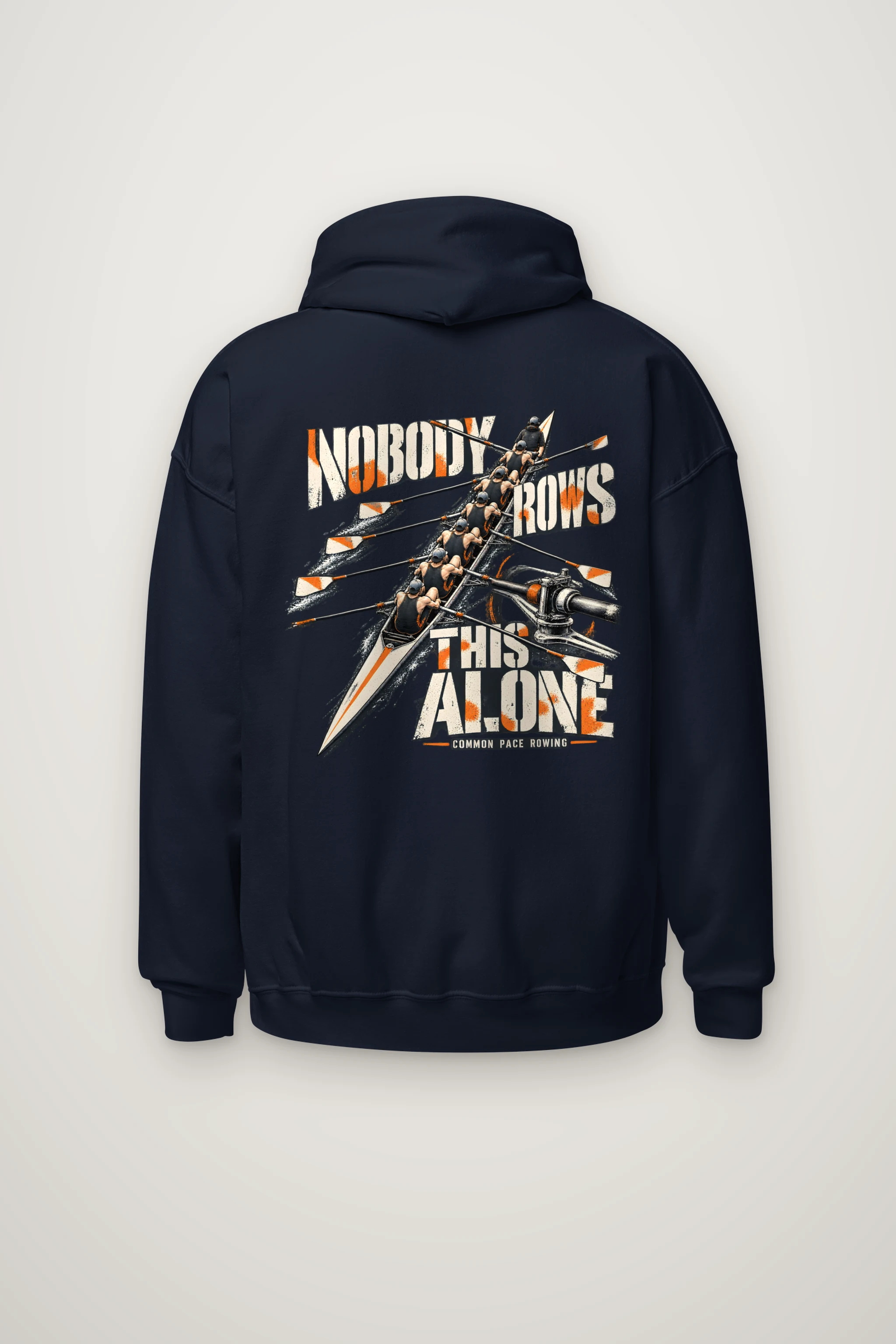 "Nobody Rows This Alone" Heavy Blend Unisex Pullover Hoodie