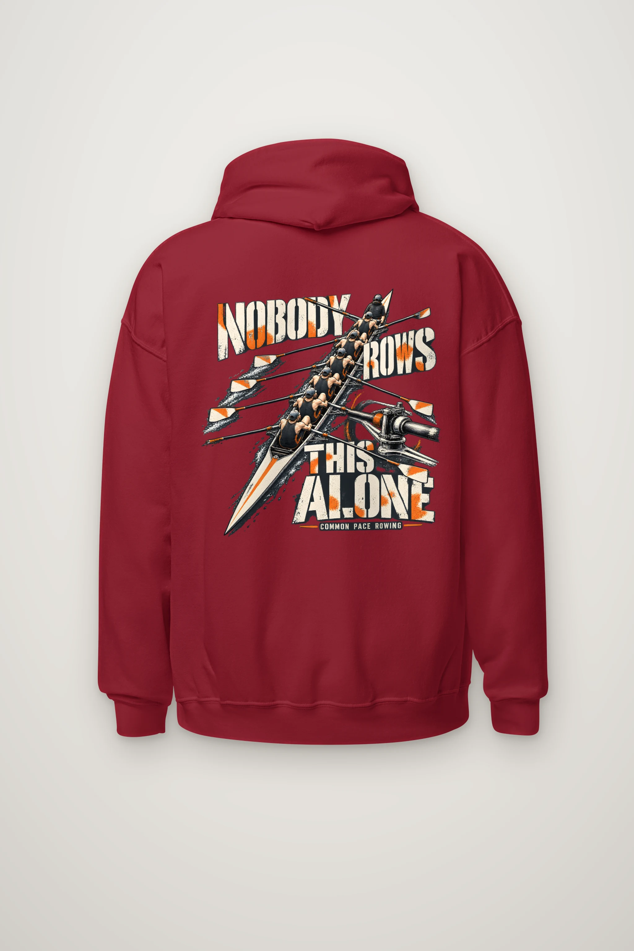 "Nobody Rows This Alone" Heavy Blend Unisex Pullover Hoodie