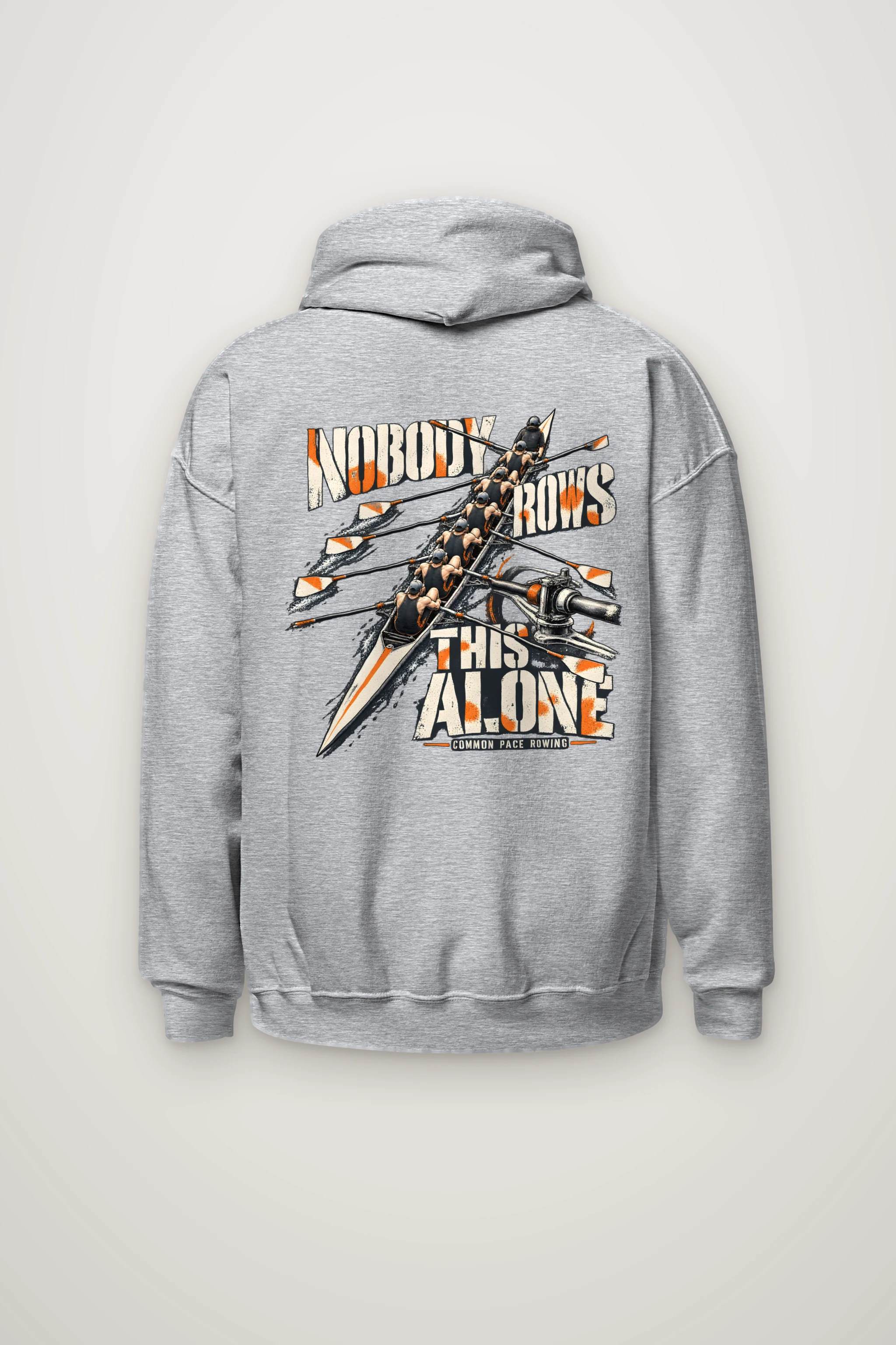 "Nobody Rows This Alone" Heavy Blend Unisex Pullover Hoodie