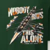 "Nobody Rows This Alone" Heavyweight Unisex Crewneck T-shirt