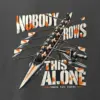 "Nobody Rows This Alone" Men's Oversized Heavyweight Crewneck T-Shirt