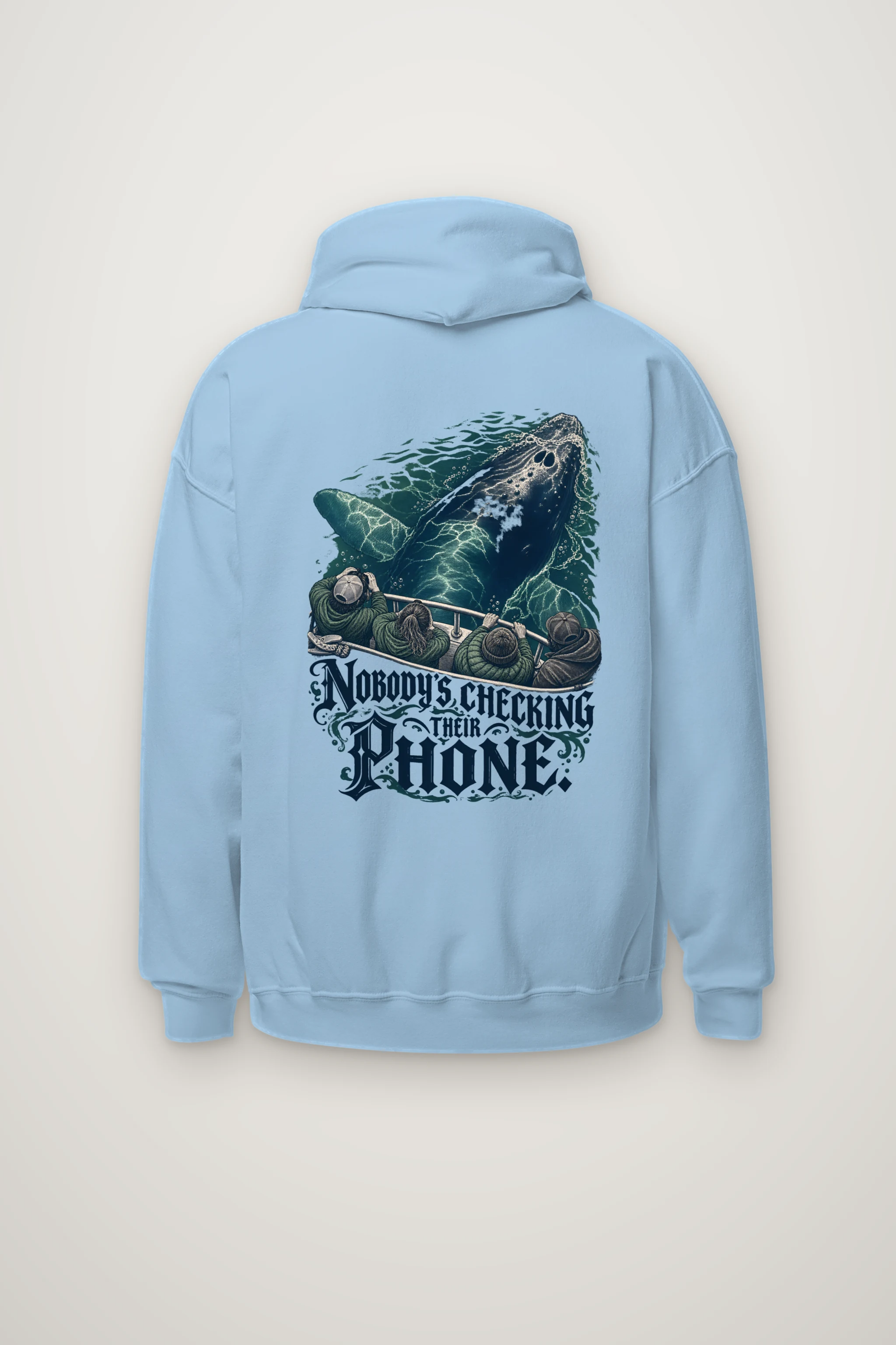 "Nobody's Checking Their Phone" Heavy Blend Unisex Pullover Hoodie