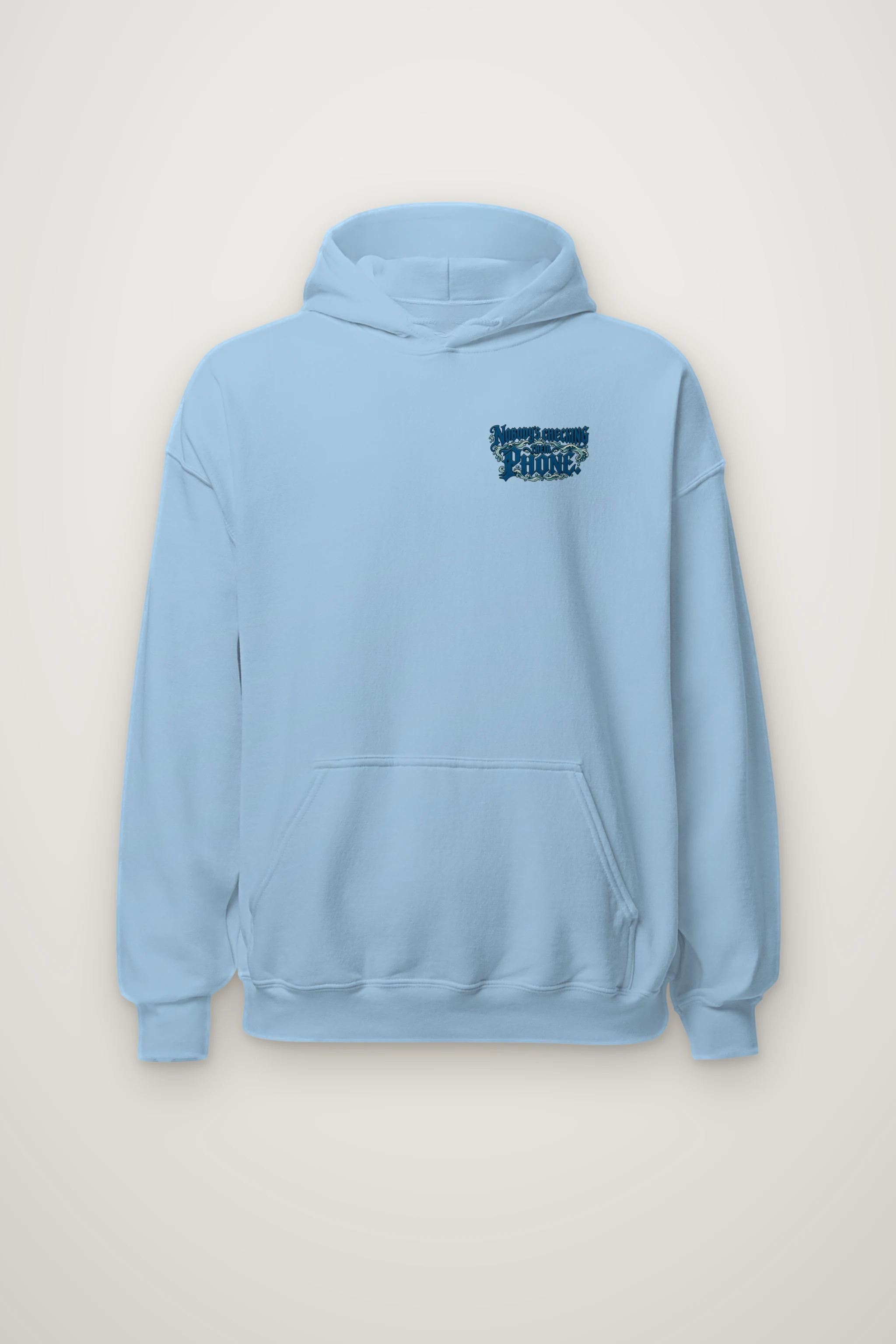 "Nobody's Checking Their Phone" Heavy Blend Unisex Pullover Hoodie