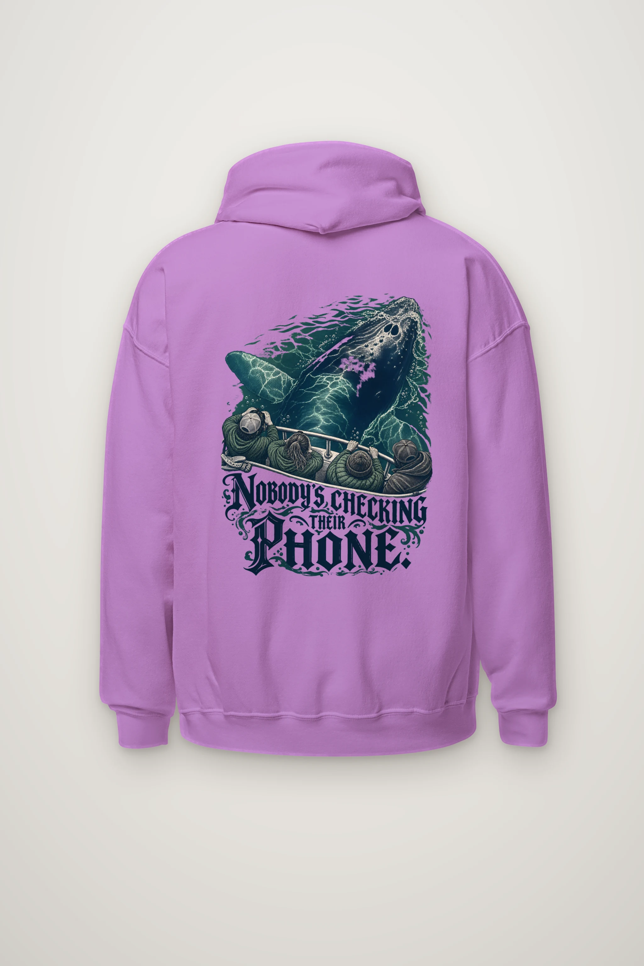 "Nobody's Checking Their Phone" Heavy Blend Unisex Pullover Hoodie