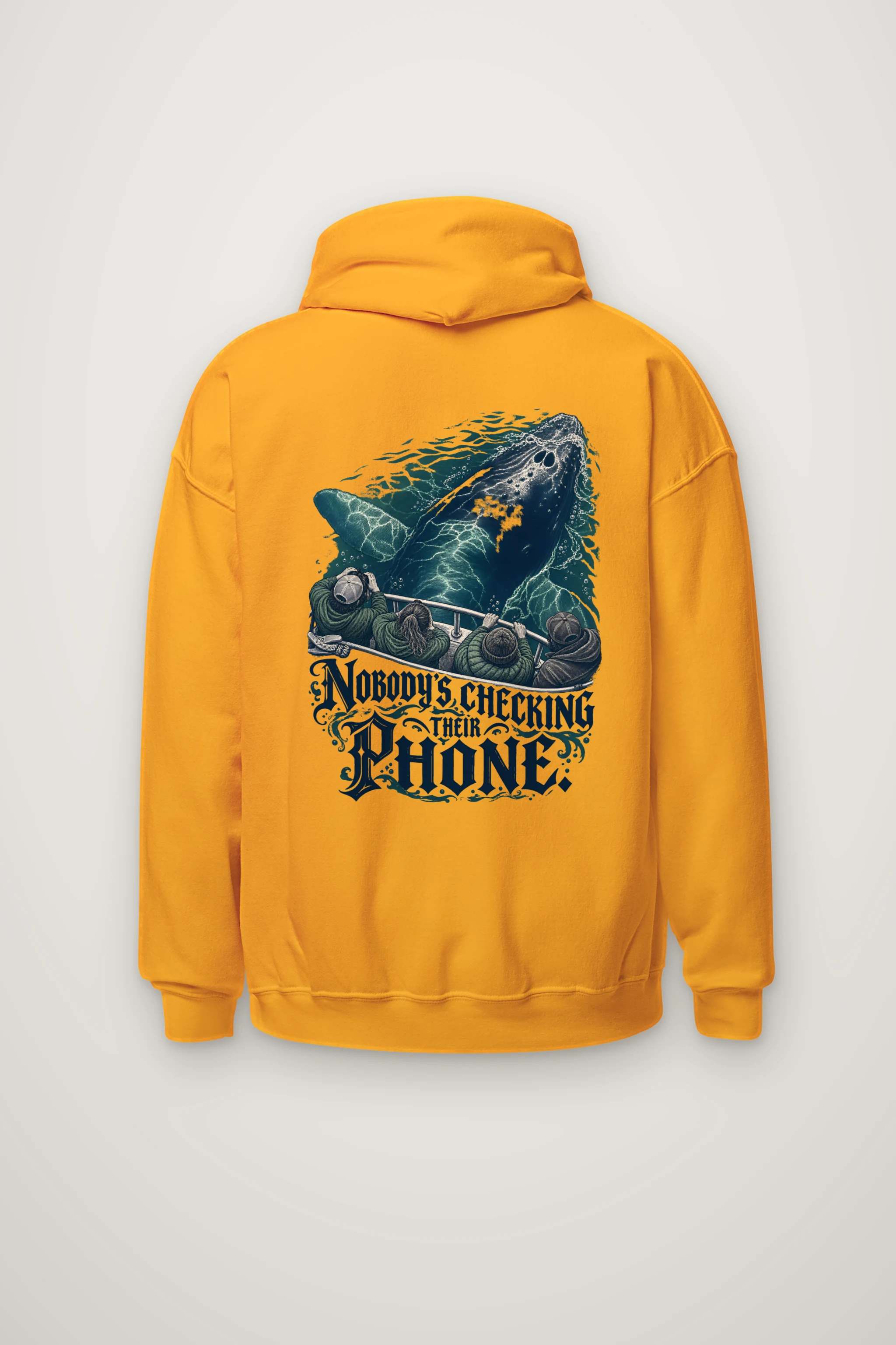 "Nobody's Checking Their Phone" Heavy Blend Unisex Pullover Hoodie