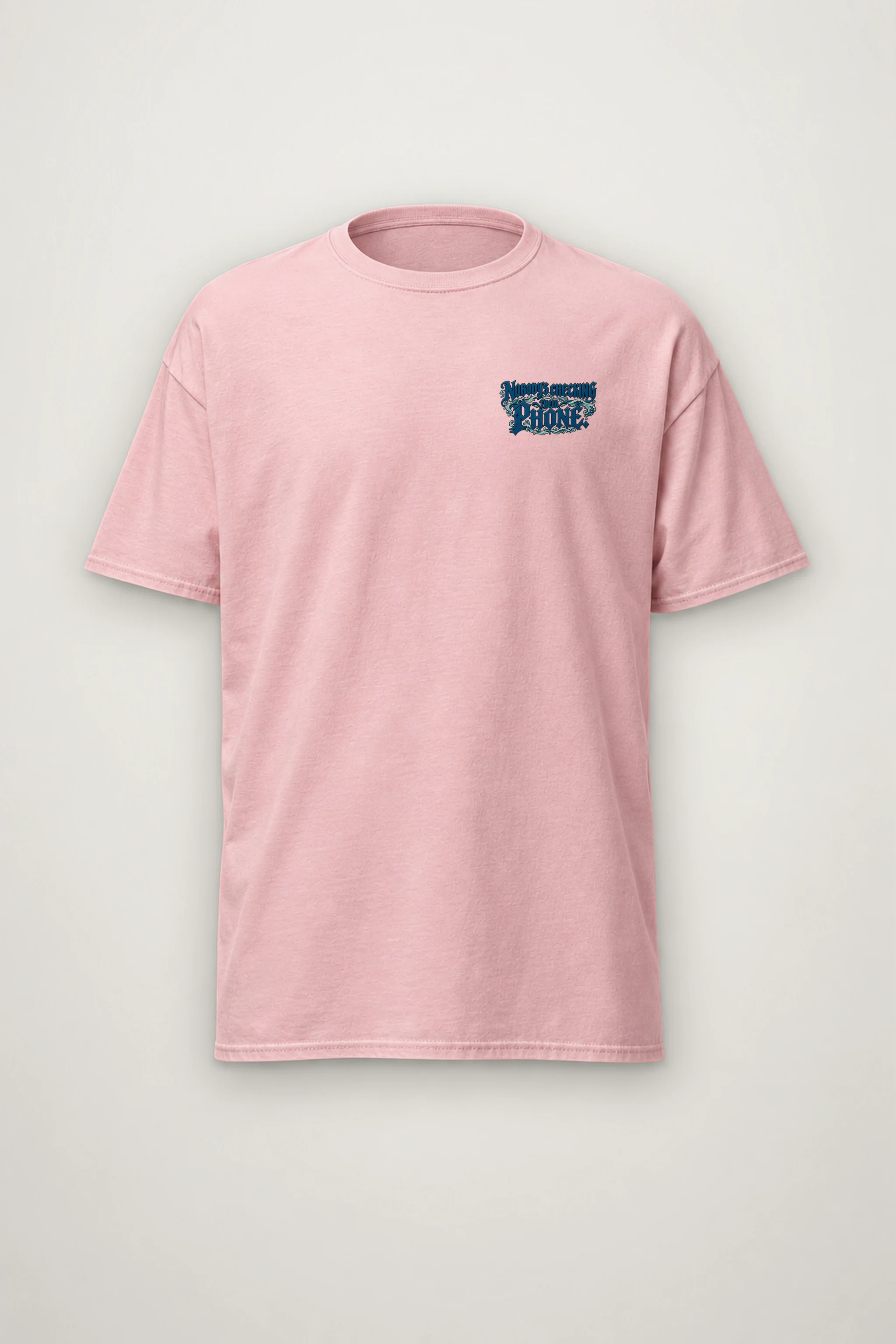 "Nobody's Checking Their Phone" Heavyweight Unisex Crewneck T-shirt