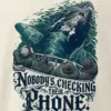 "Nobody's Checking Their Phone" Men's Oversized Heavyweight Crewneck T-Shirt