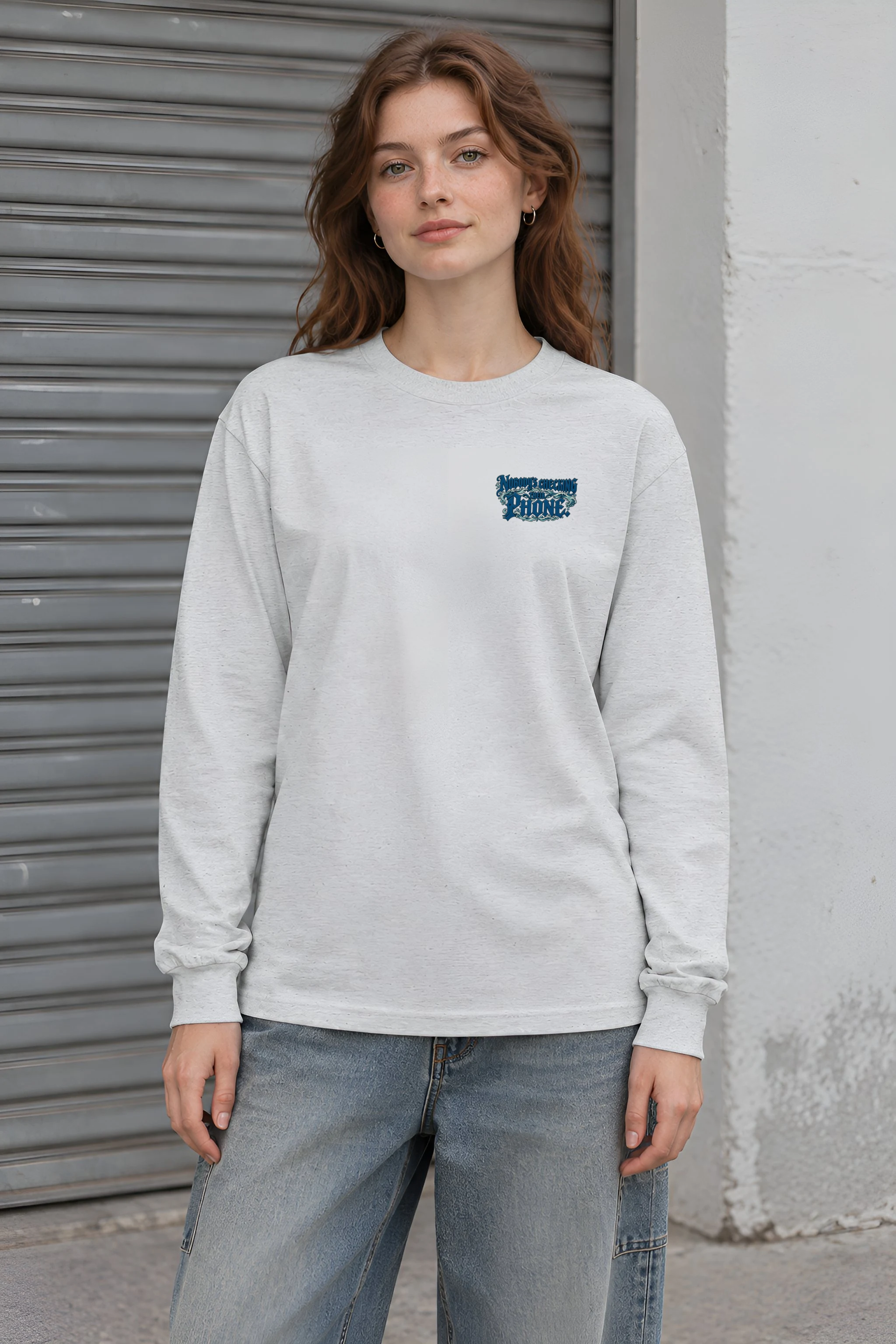 "Nobody's Checking Their Phone" Unisex Longsleeve T-shirt