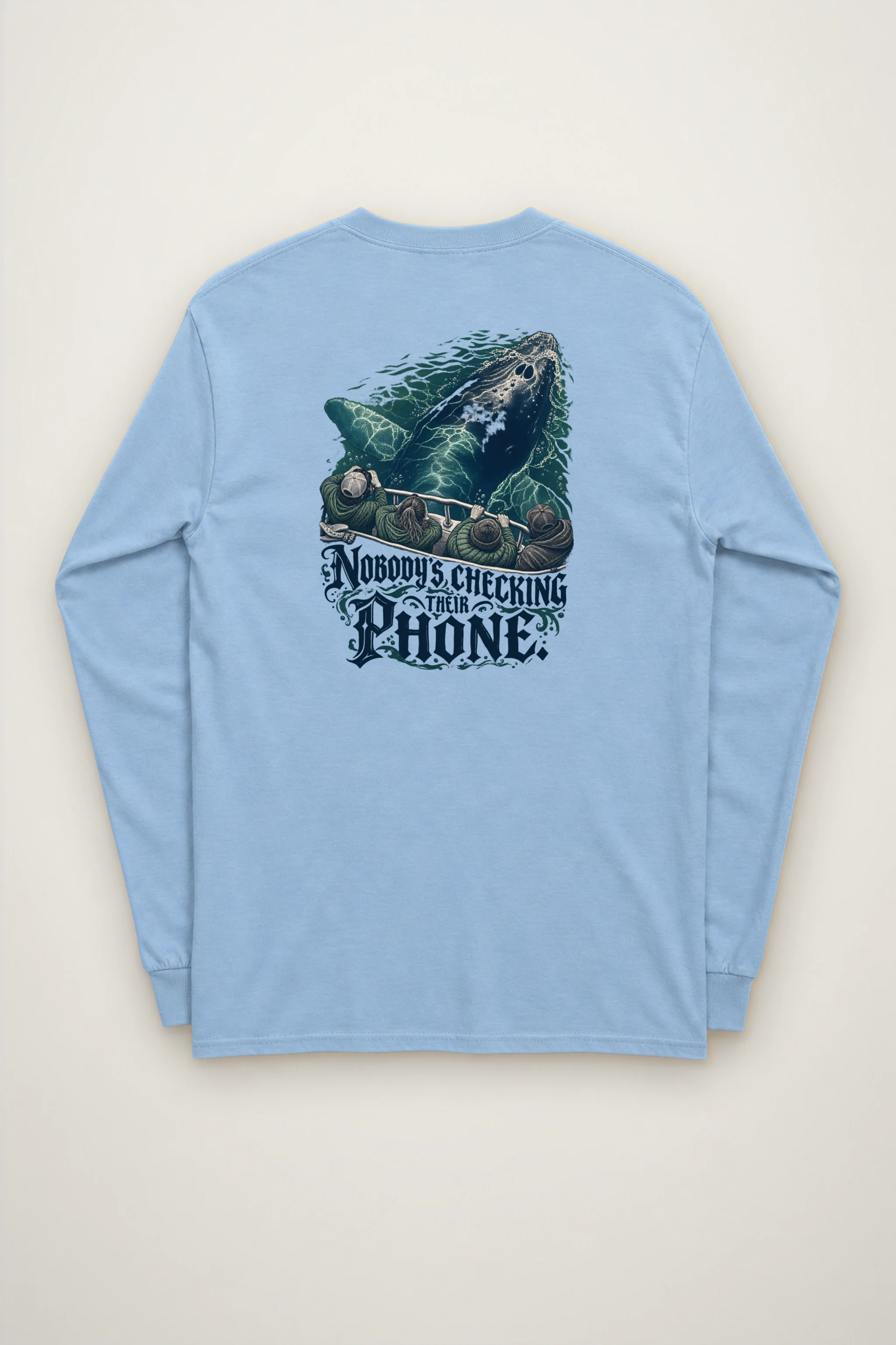 "Nobody's Checking Their Phone" Unisex Longsleeve T-shirt