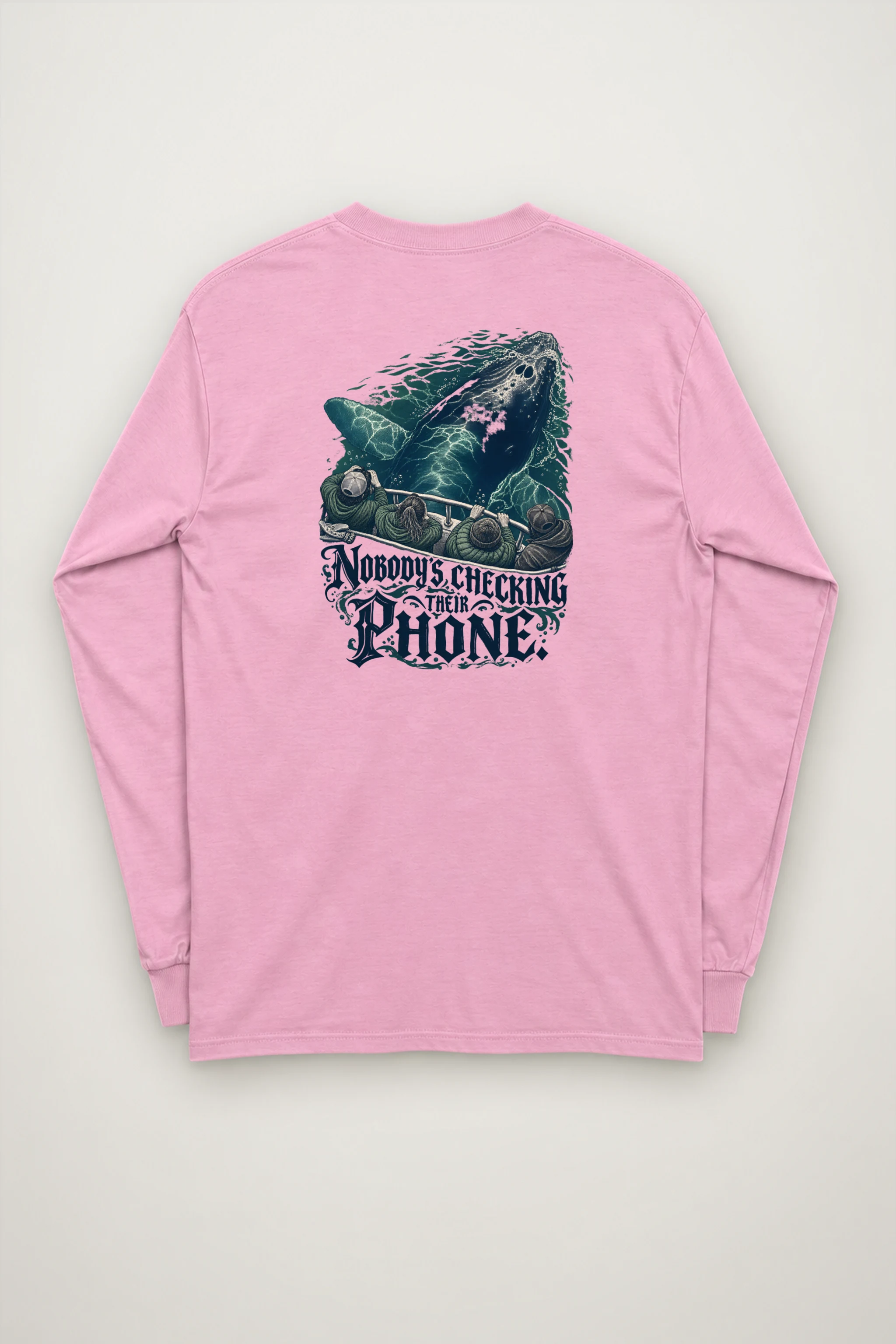 "Nobody's Checking Their Phone" Unisex Longsleeve T-shirt