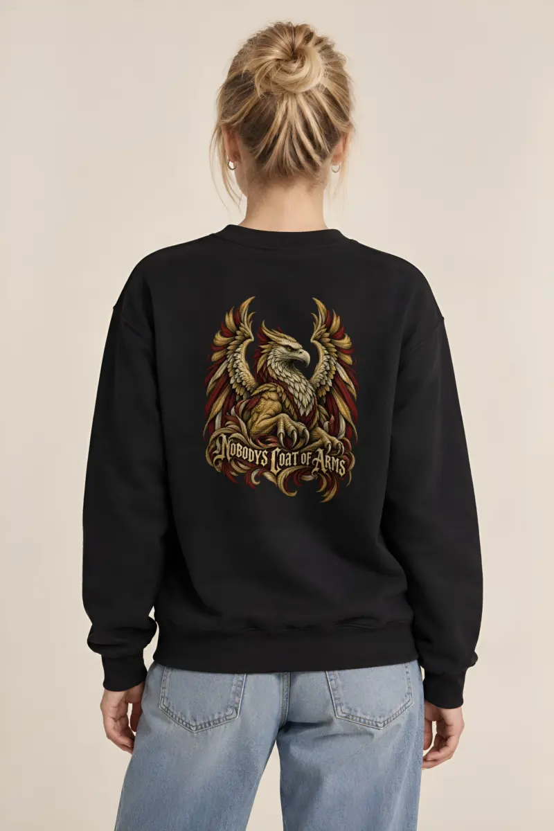 “Nobody’s Coat of Arms” Heavy Blend Unisex Crewneck Sweatshirt