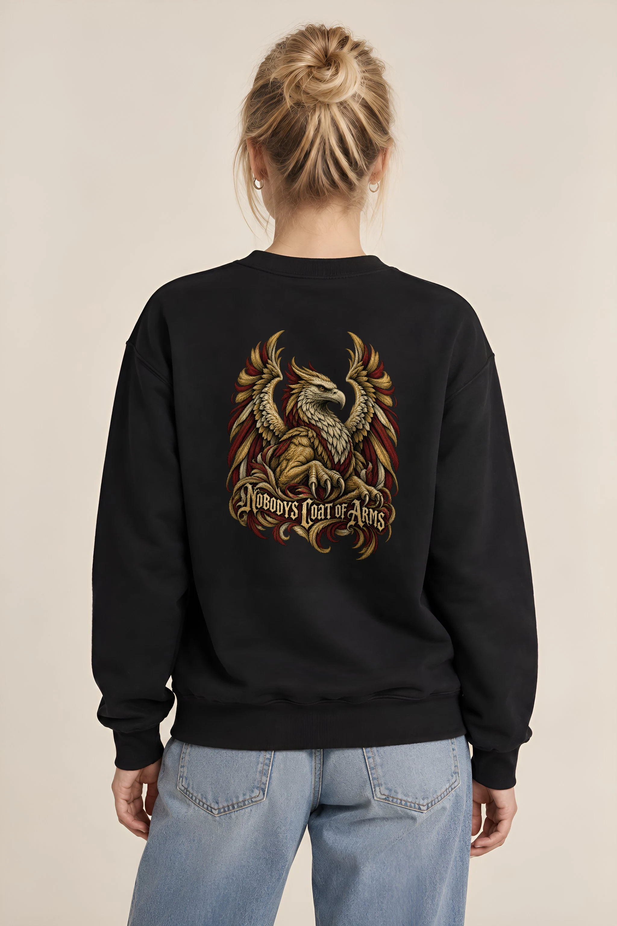 "Nobody's Coat of Arms" Heavy Blend Unisex Crewneck Sweatshirt
