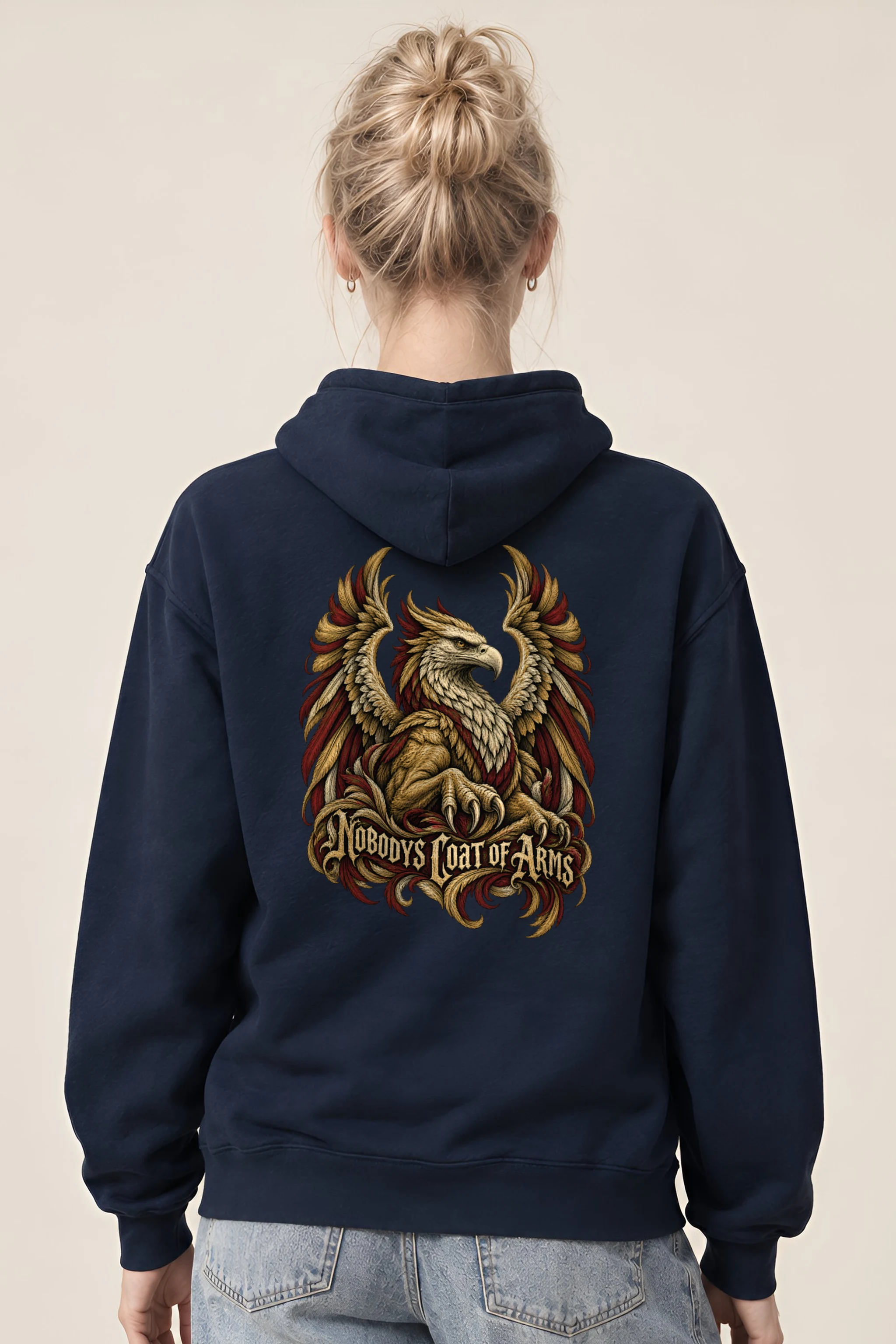 "Nobodys Coat of Arms" Heavy Blend Unisex Pullover Hoodie