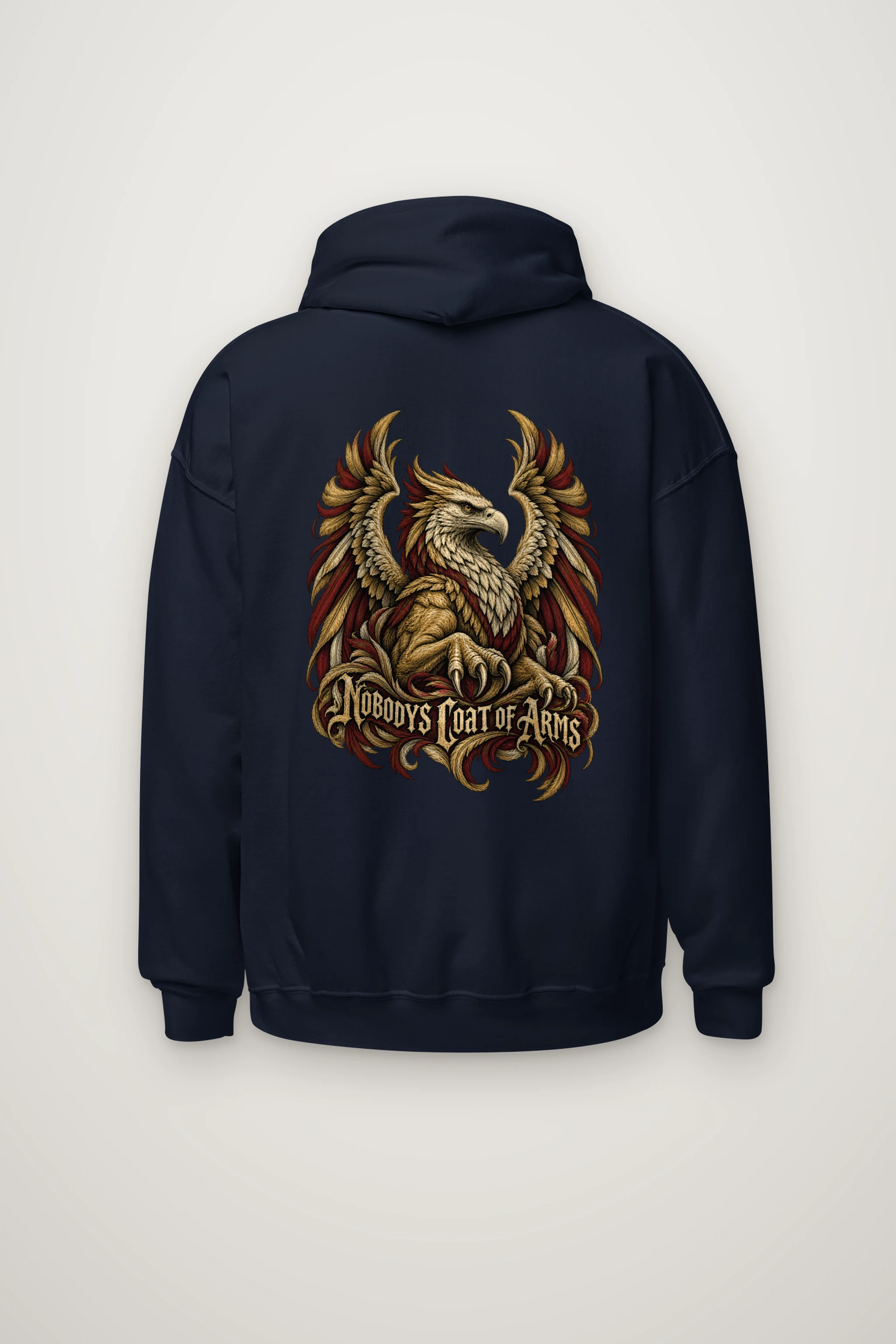 "Nobodys Coat of Arms" Heavy Blend Unisex Pullover Hoodie