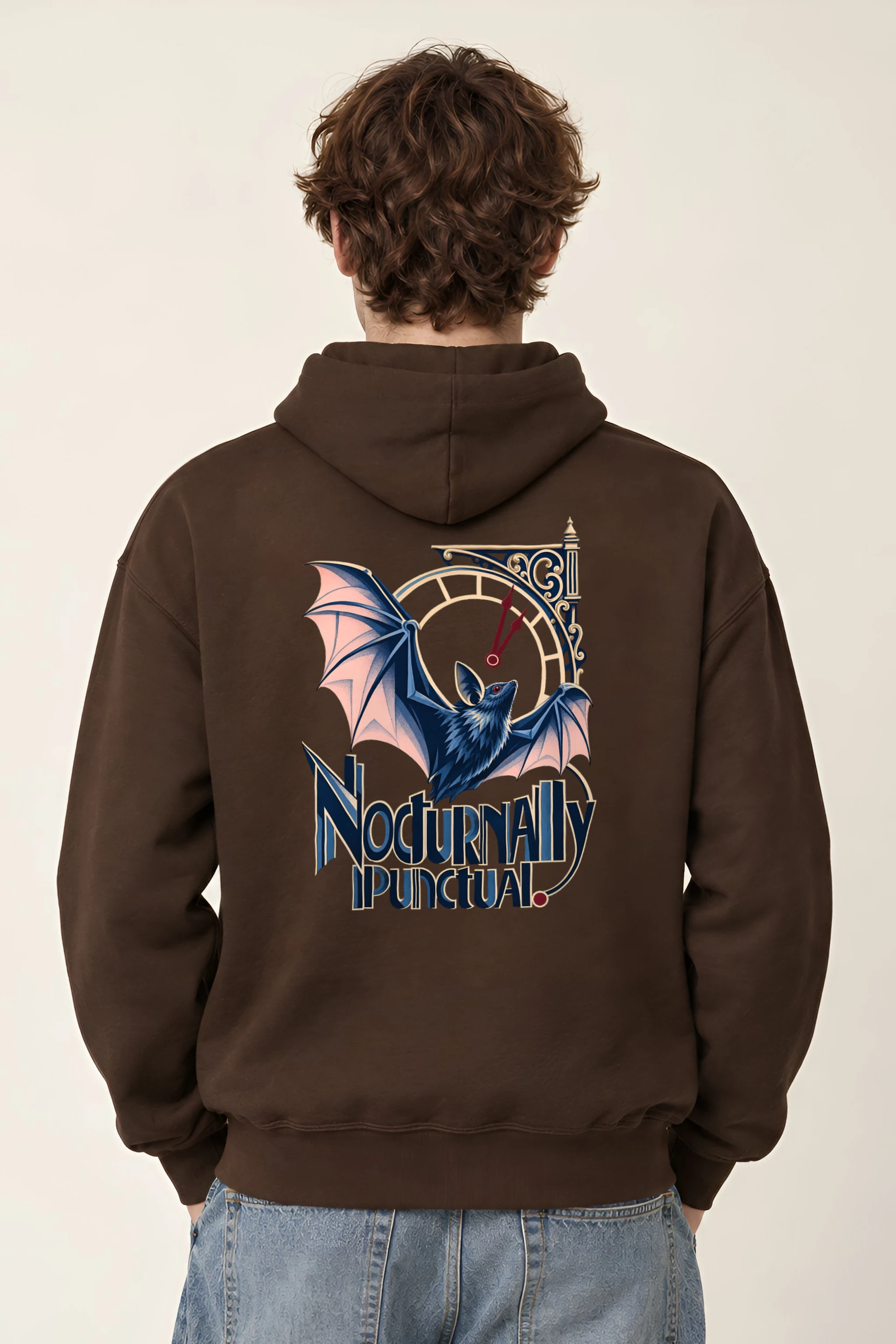 "Nocturnally Punctual" Unisex Pullover Hoodie