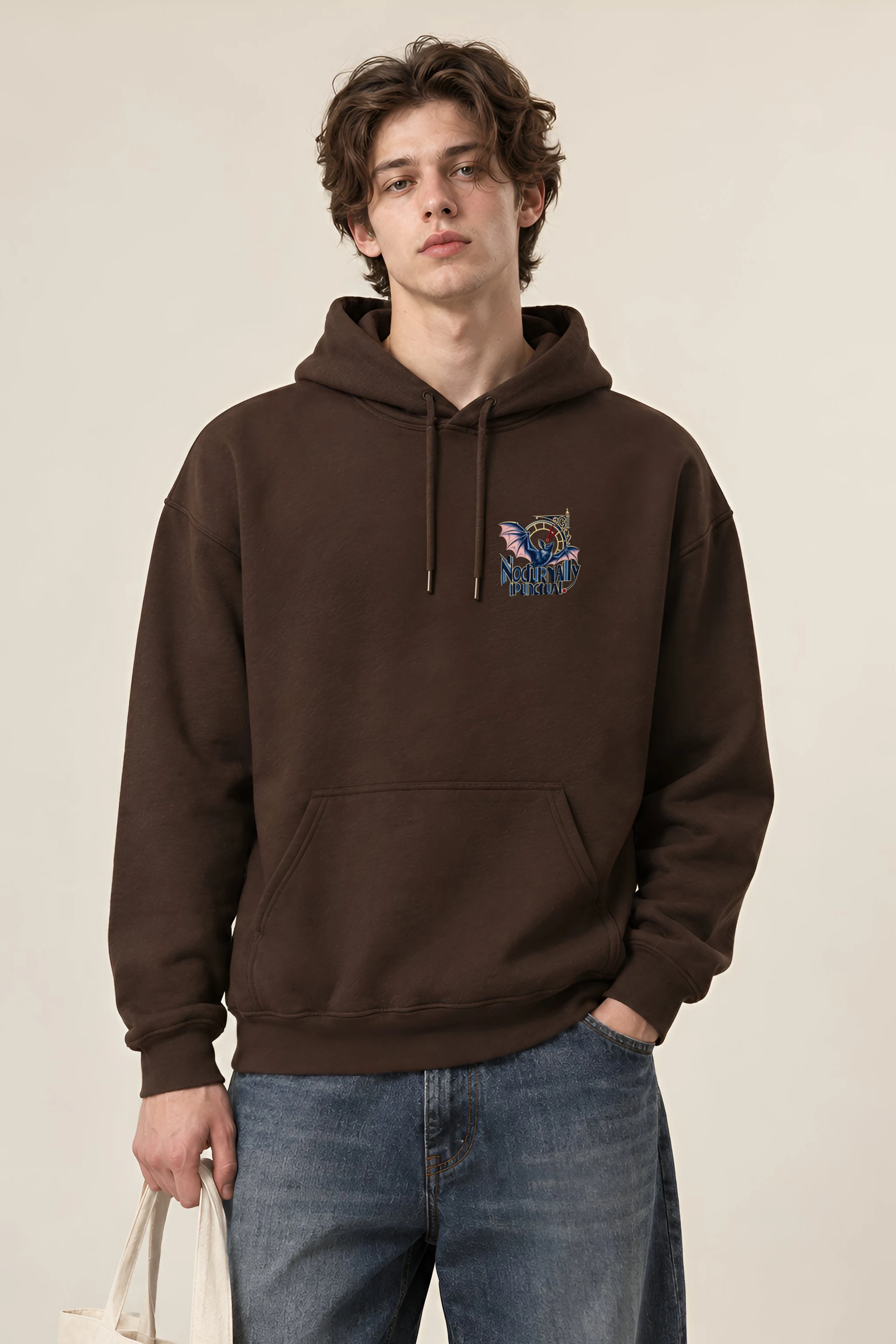 "Nocturnally Punctual" Unisex Pullover Hoodie