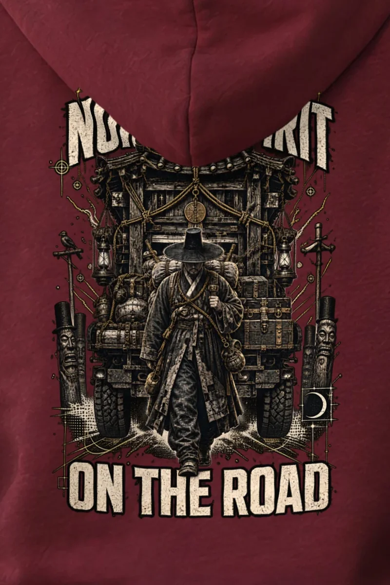 "Nomad Spirit" 1 Pullover Hoodie - the graphic up close