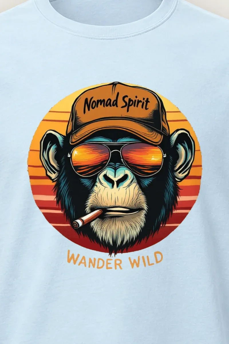 "Nomad Spirit" Heavyweight Unisex Crewneck T-shirt