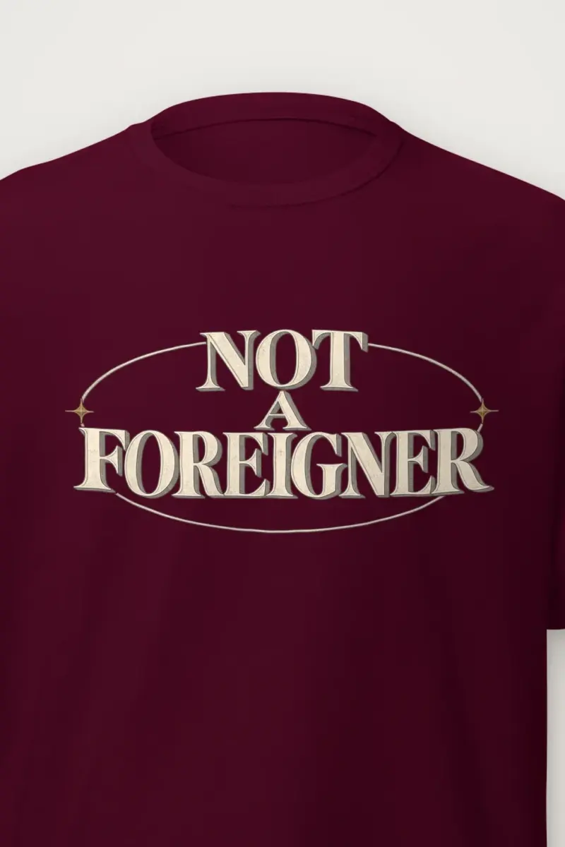 "Not a Foreigner" Heavyweight Unisex Crewneck T-shirt