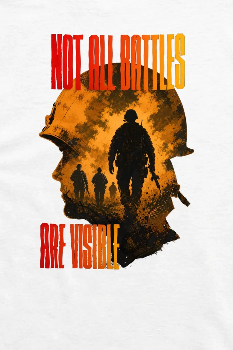 "Not All Battles Visible" Unisex Longsleeve T-shirt