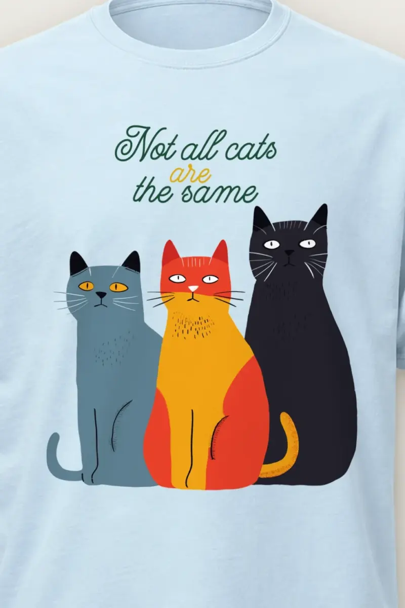"Not All Cats" Heavyweight Unisex Crewneck T-shirt