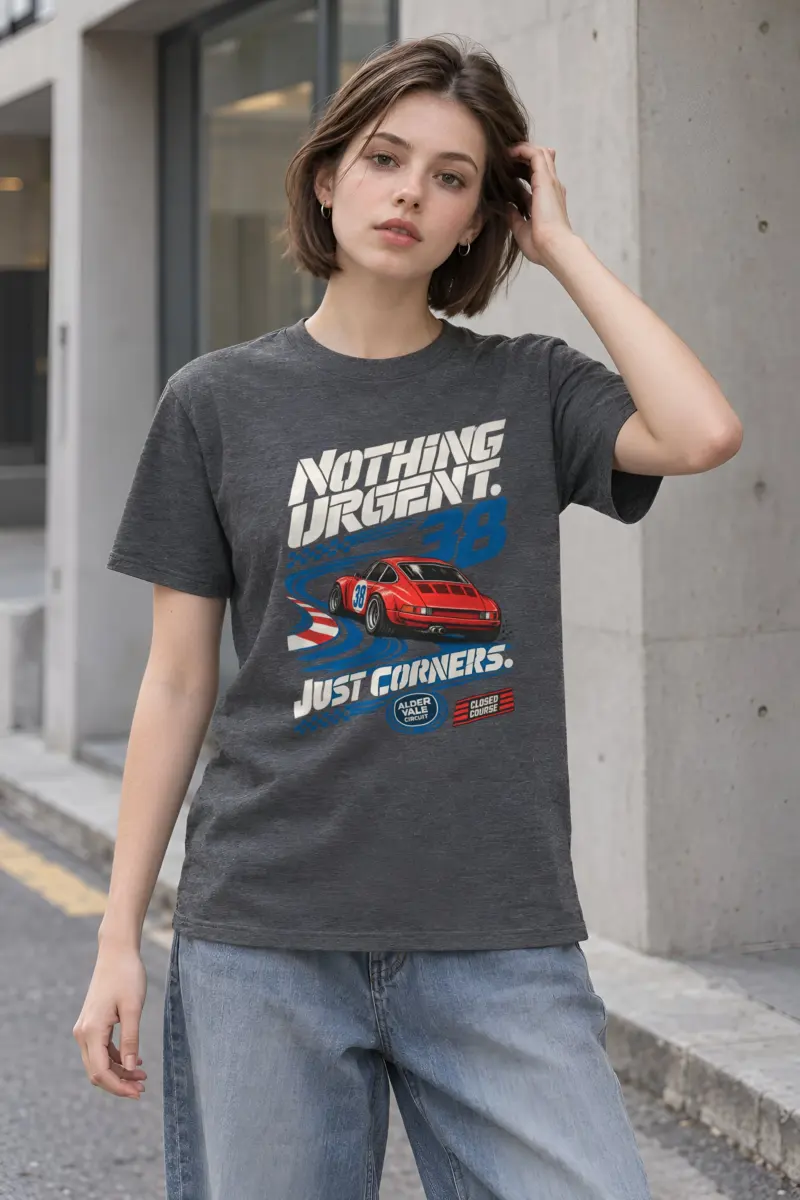 “Nothing Urgent” Heavyweight Unisex Crewneck T-shirt