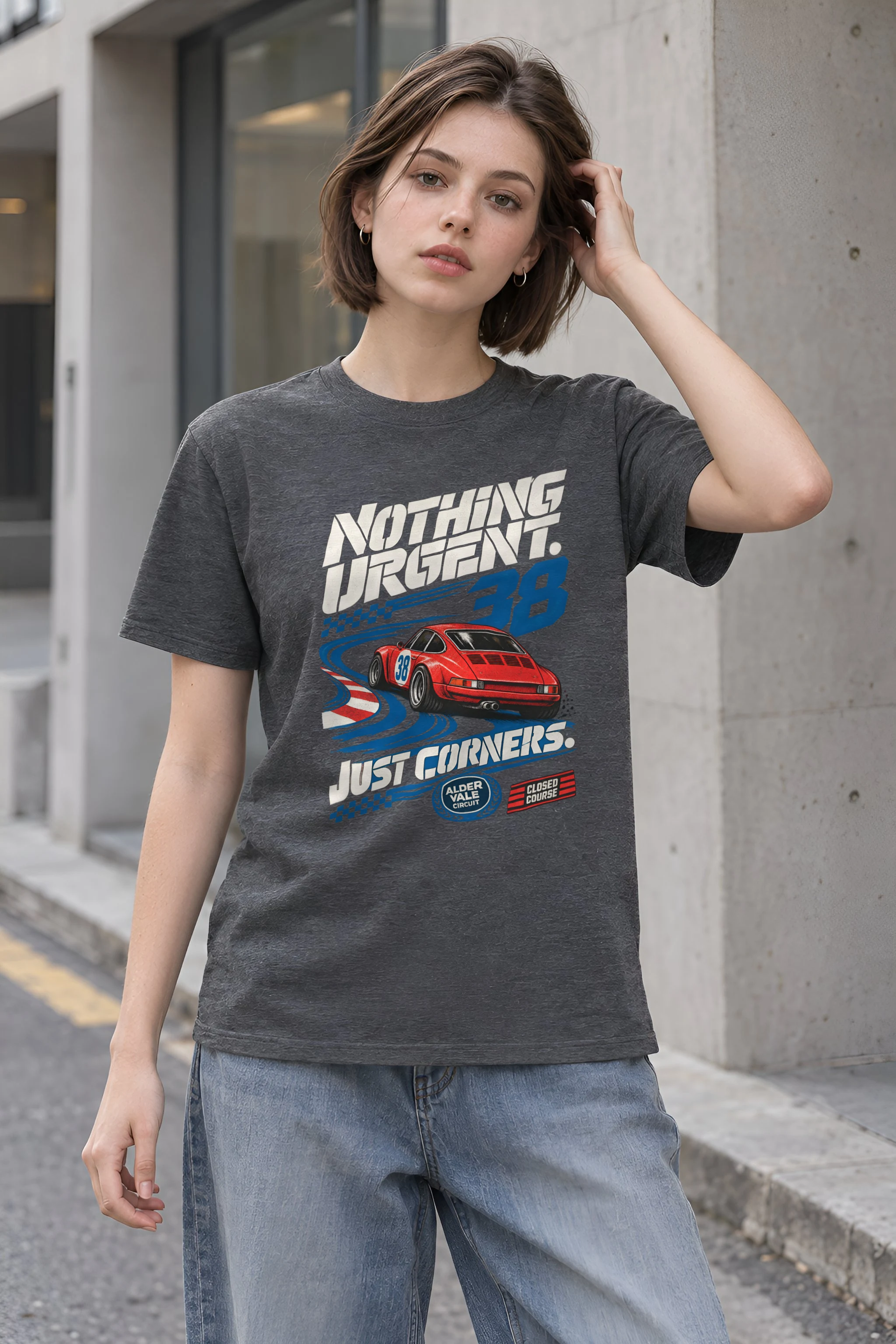 "Nothing Urgent" Heavyweight Unisex Crewneck T-shirt