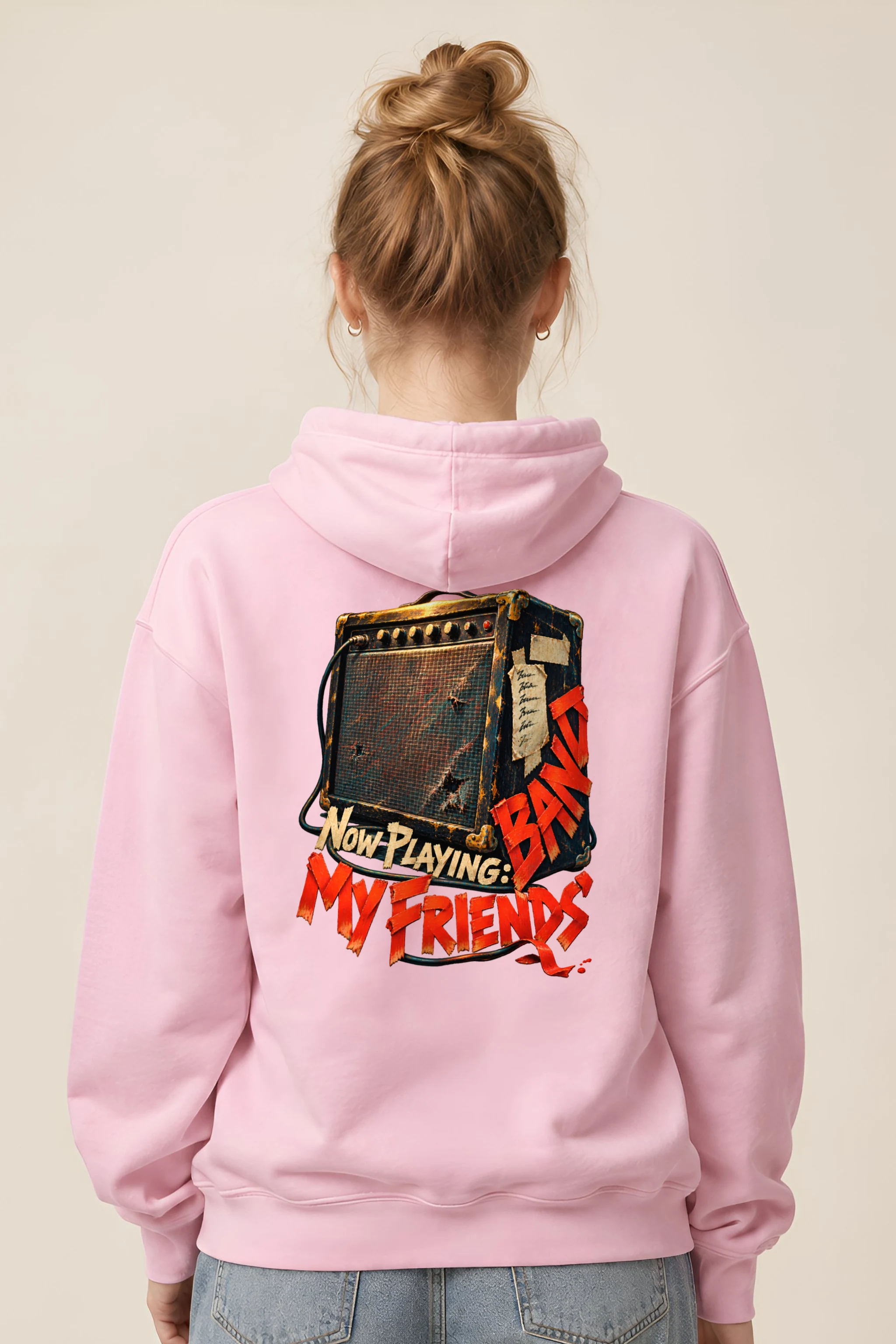 "Now Playing: My Friends' Band" Heavy Blend Unisex Pullover Hoodie