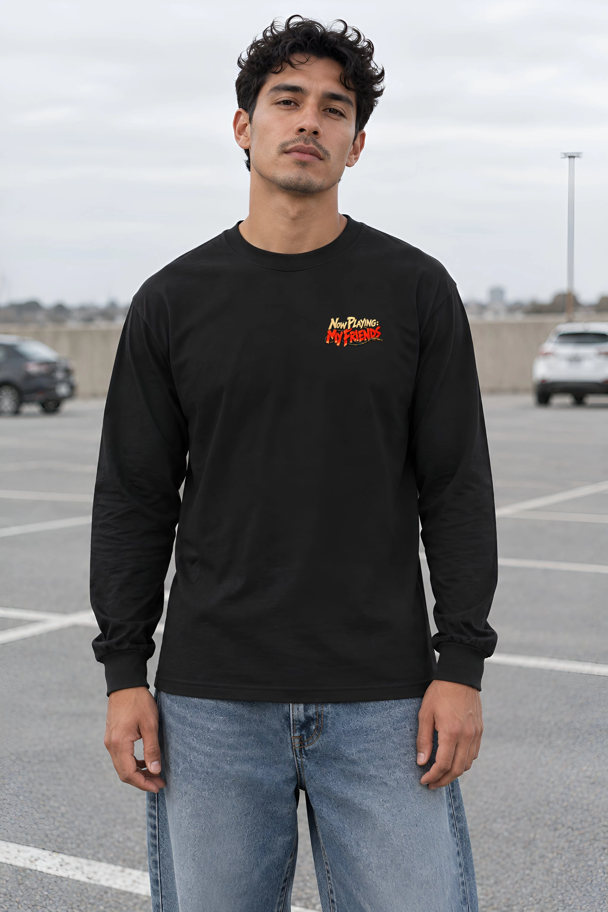 "Now Playing: My Friends' Band" Unisex Longsleeve T-shirt