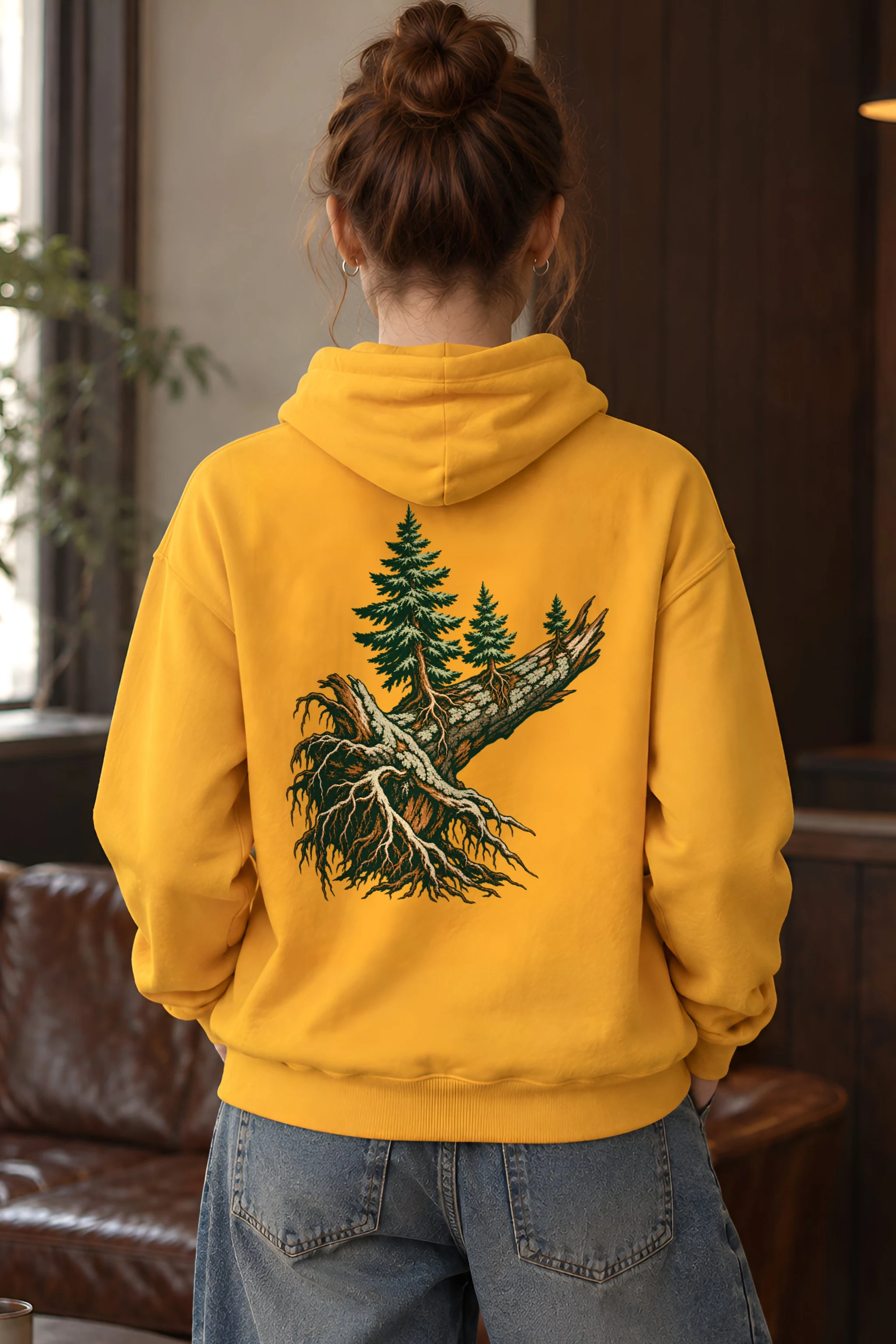 "Nurse Log Conifers" Heavy Blend Unisex Pullover Hoodie