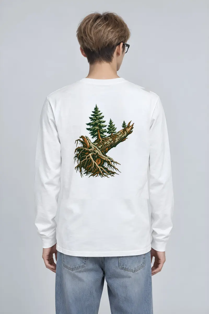 “Nurse Log Conifers” Unisex Longsleeve T-shirt