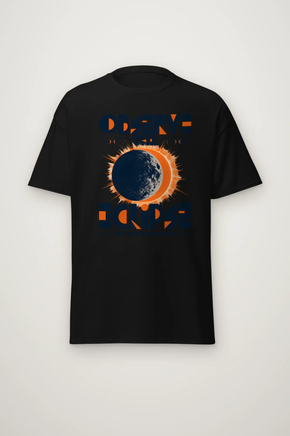 "Observe the Eclipse" Heavyweight Unisex Crewneck T-shirt